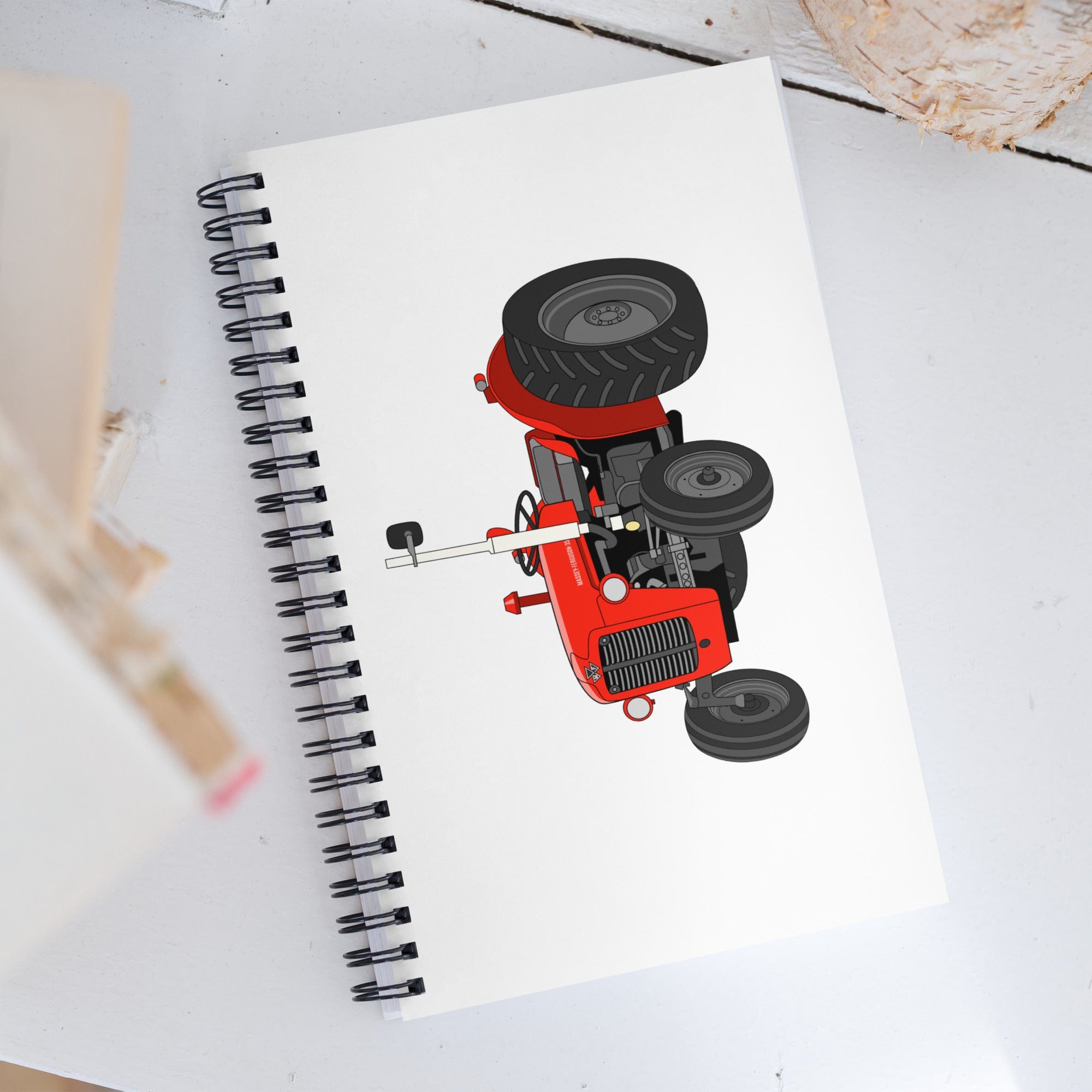 The Tractor Mugs Store Massey Ferguson 35X | Spiral notebook Quality Farmers Merch