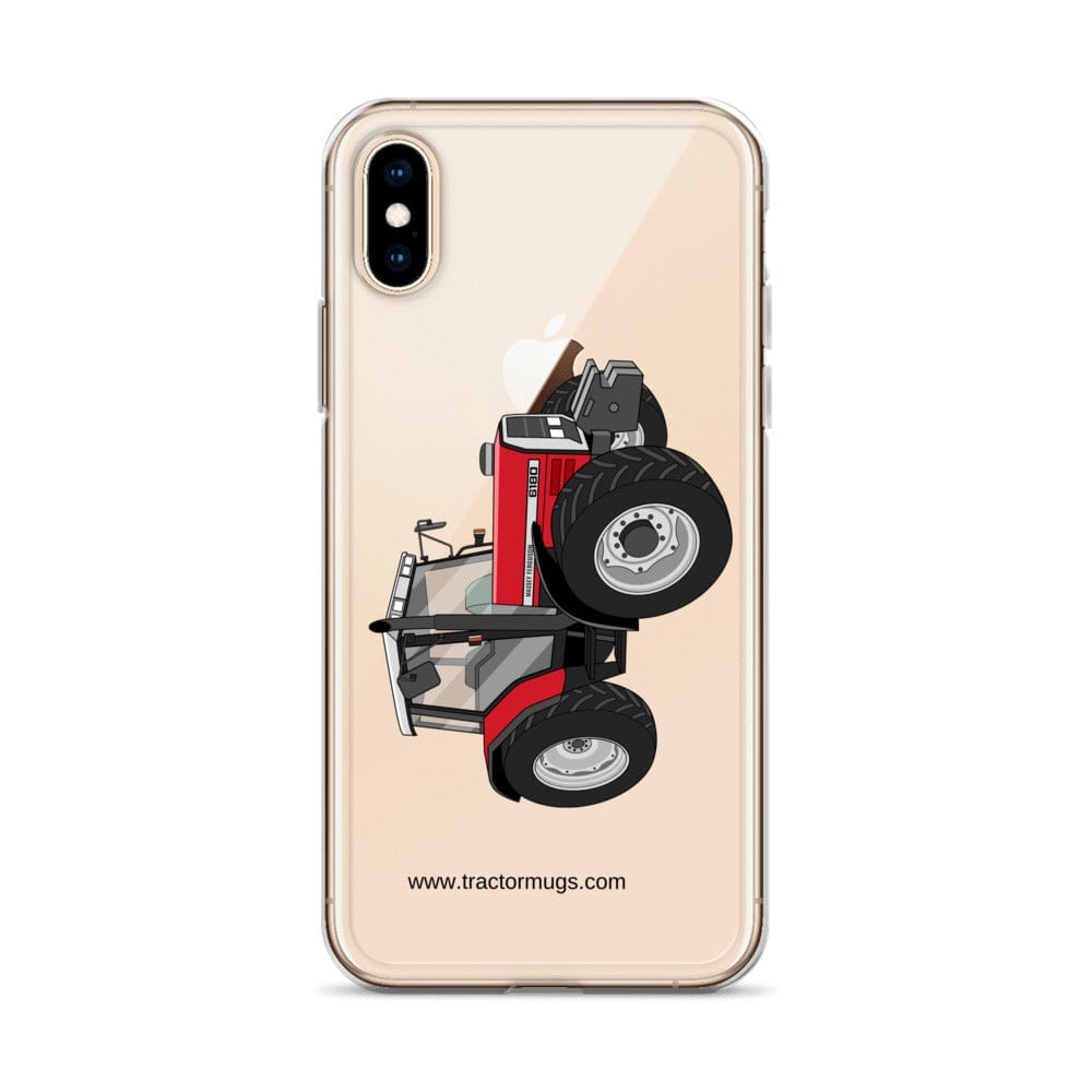 The Tractor Mugs Store Massey Ferguson 6180 | Clear Case for iPhone® Quality Farmers Merch