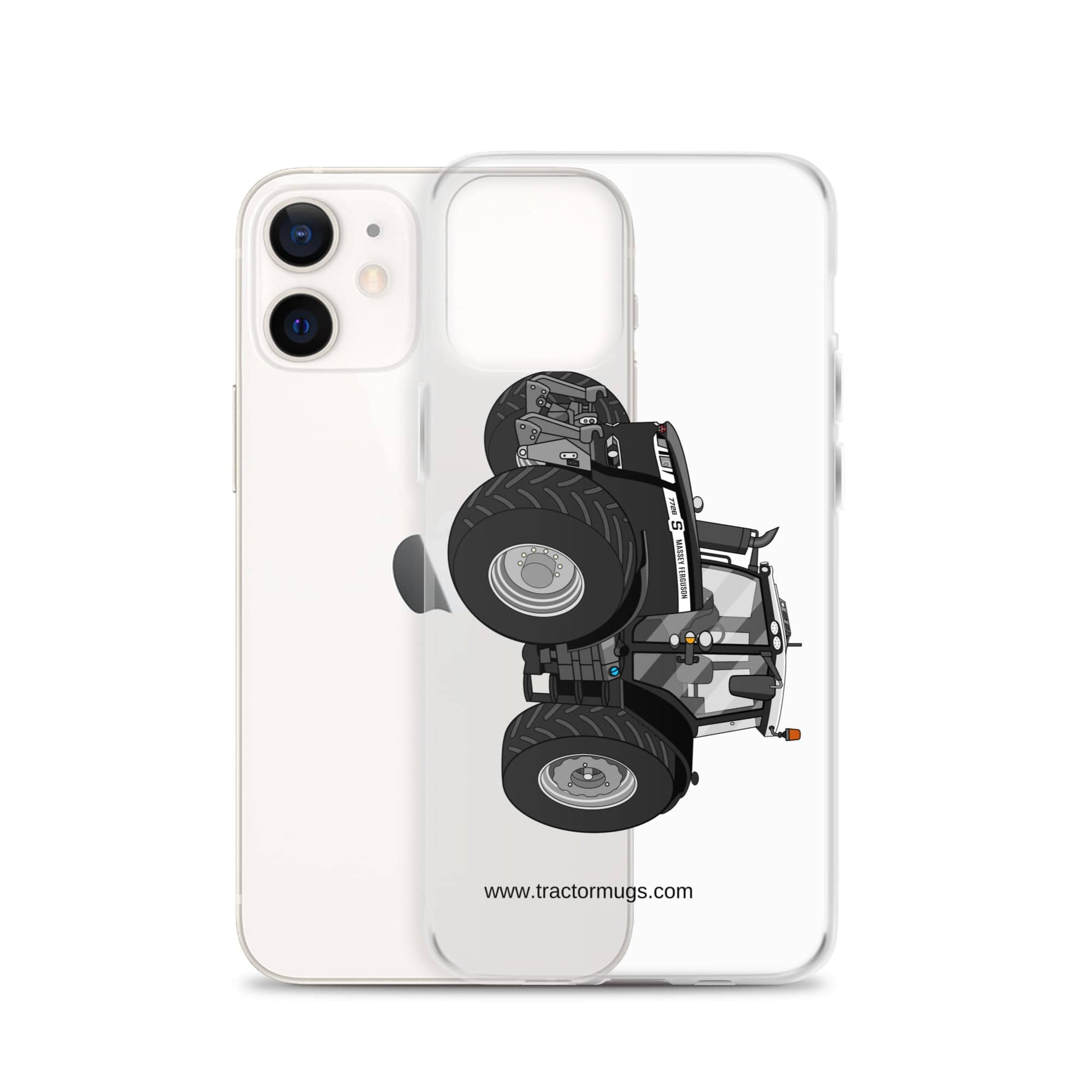 The Tractor Mugs Store Massey Ferguson 7726S Black Beauty | Clear Case for iPhone® Quality Farmers Merch