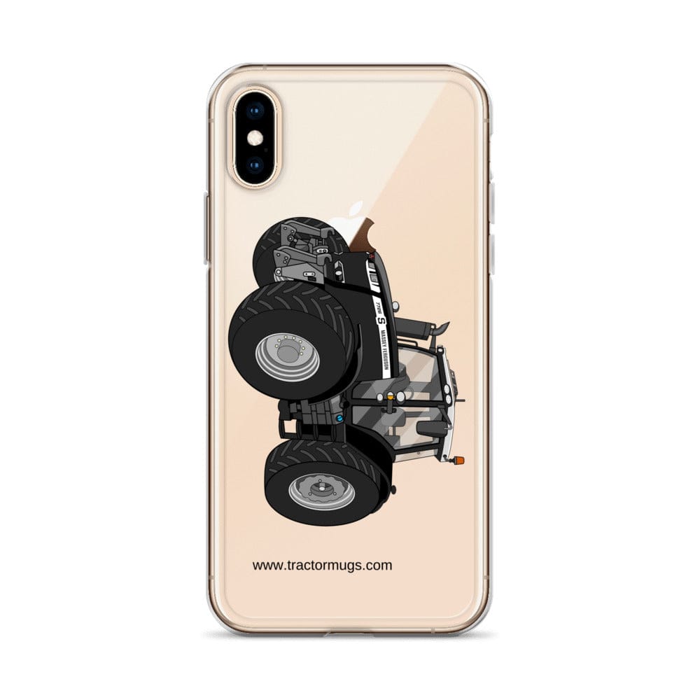 The Tractor Mugs Store Massey Ferguson 7726S Black Beauty | Clear Case for iPhone® Quality Farmers Merch