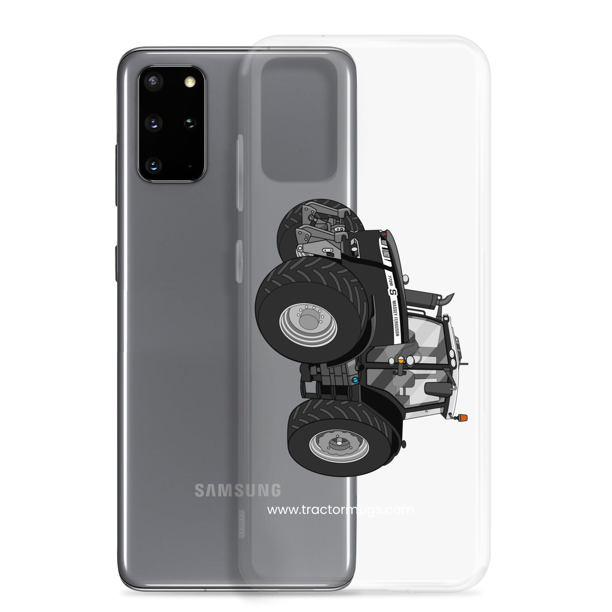 The Tractor Mugs Store Massey Ferguson 7726S Black Beauty | Clear Case for Samsung® Quality Farmers Merch