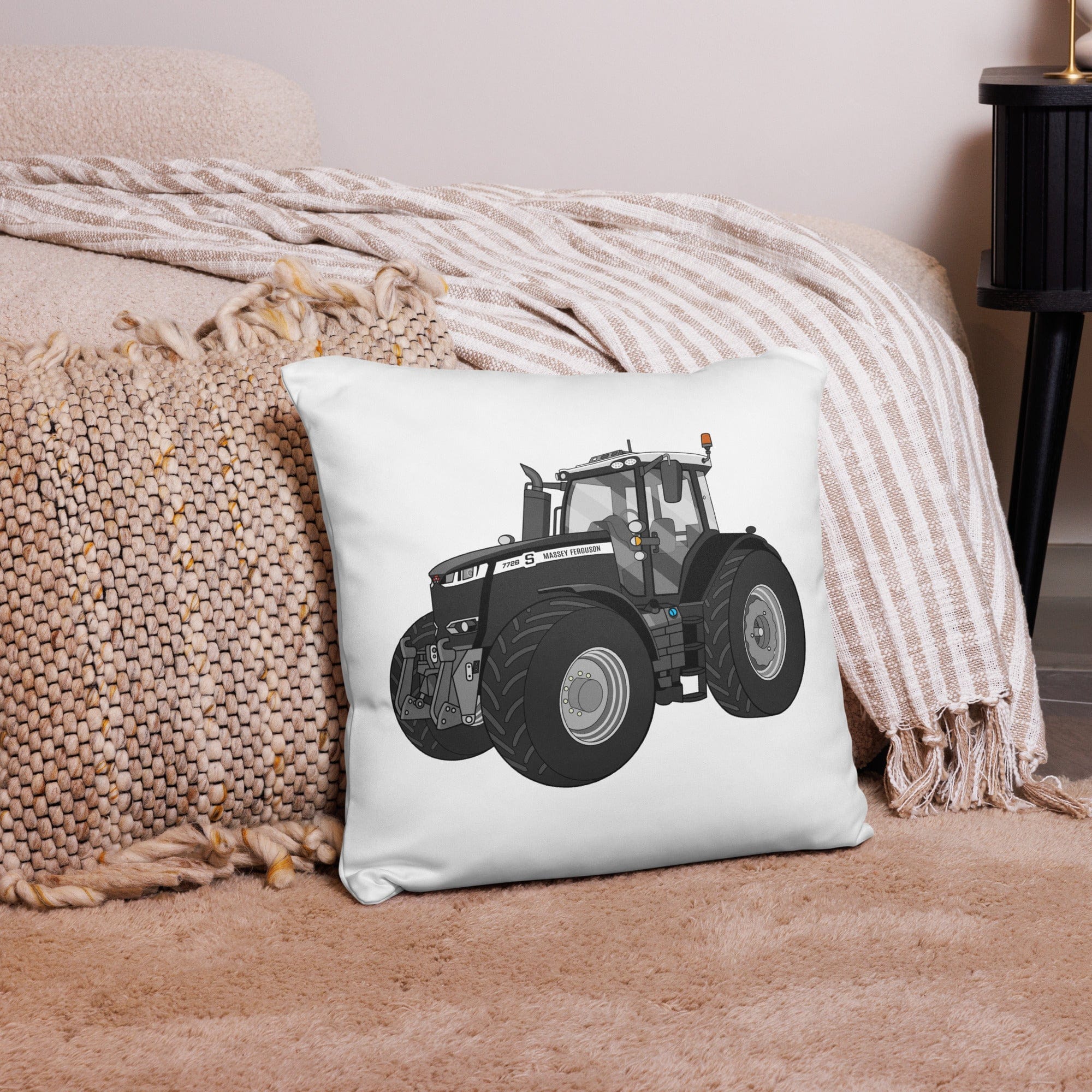 The Tractor Mugs Store Massey Ferguson 7726S Black Beauty | Pillow Case Quality Farmers Merch