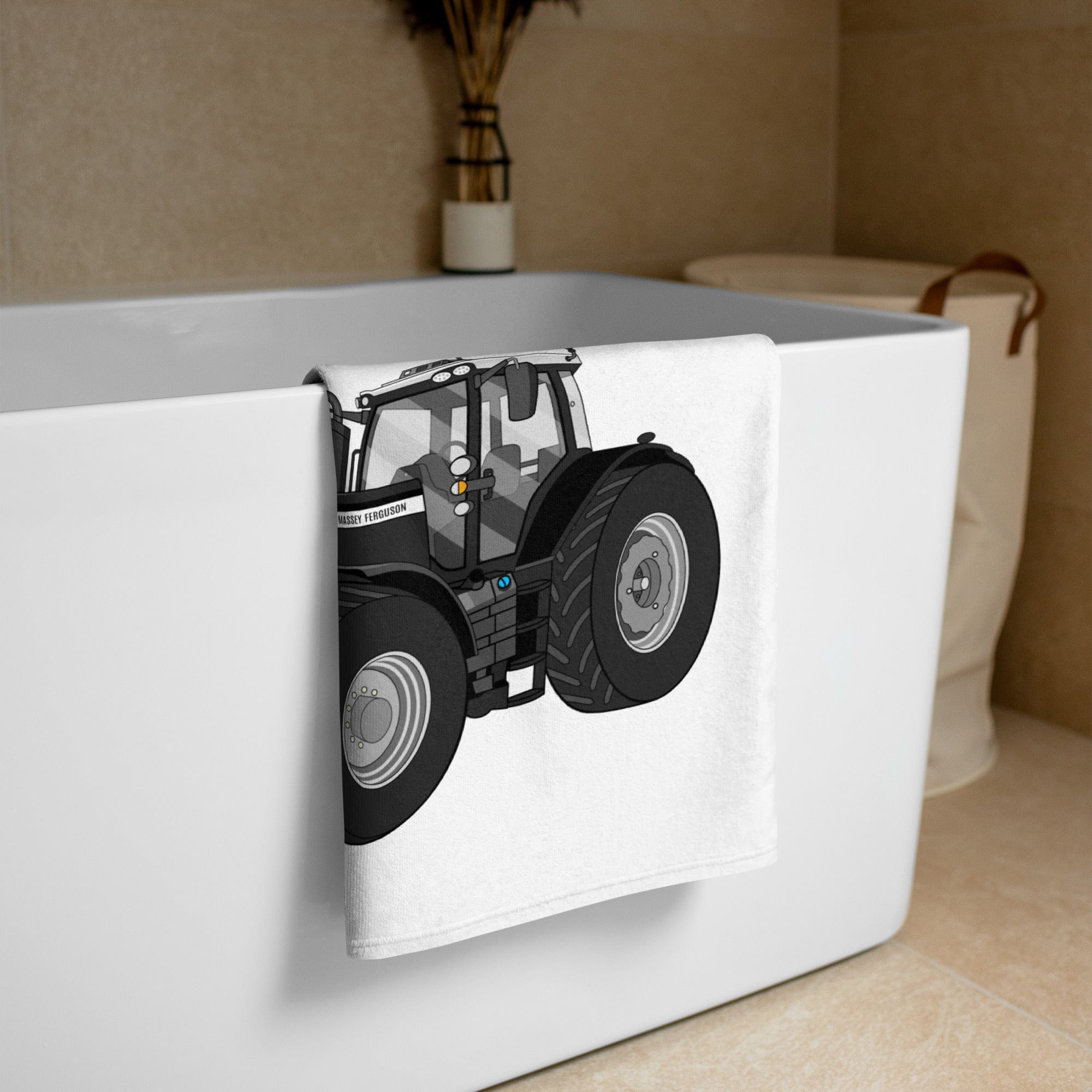 The Tractor Mugs Store Massey Ferguson 7726S Black Beauty | Towel Quality Farmers Merch