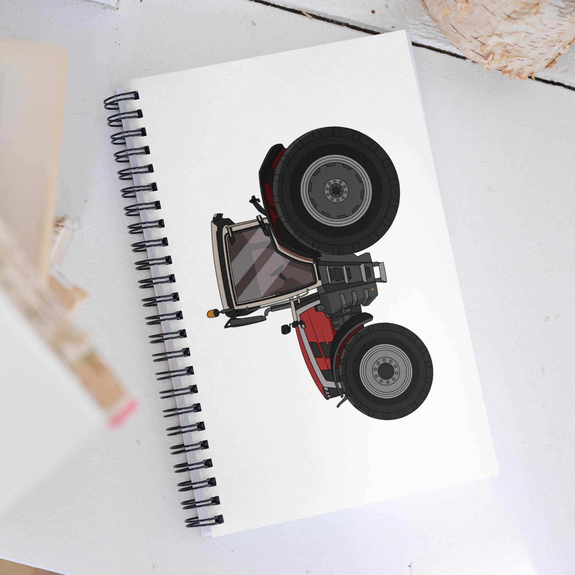 The Tractor Mugs Store Massey Ferguson 8S 265 (2020) | Spiral notebook Quality Farmers Merch