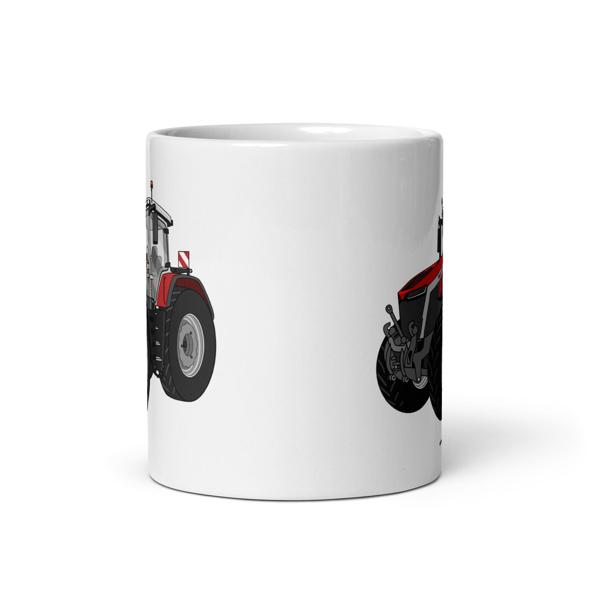 The Tractor Mugs Store Massey Ferguson 9X | White glossy mug Quality Farmers Merch