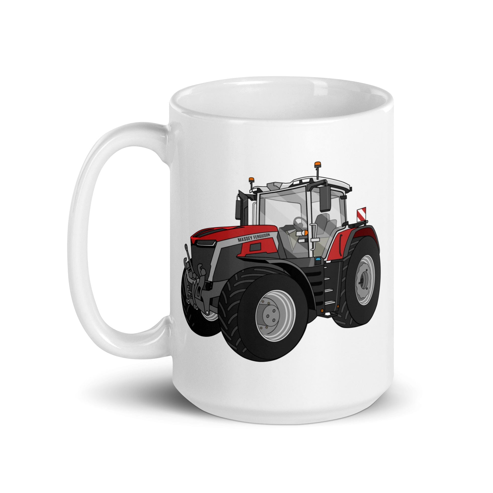 The Tractor Mugs Store Massey Ferguson 9X | White glossy mug Quality Farmers Merch