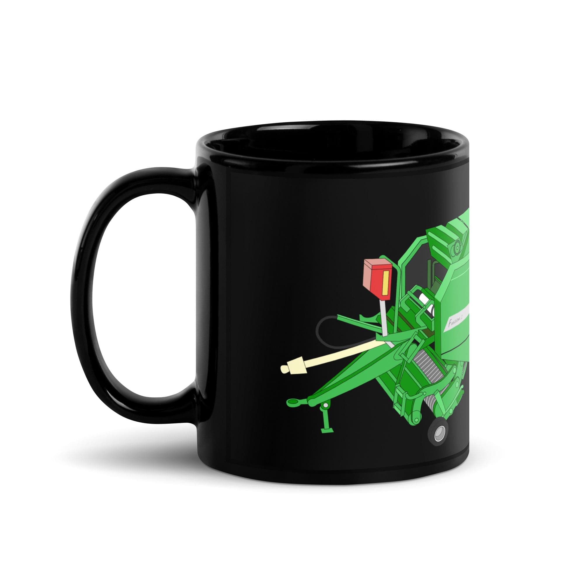 The Tractor Mugs Store Mc Hale Fusion 2 Baler | Black Glossy Mug Quality Farmers Merch