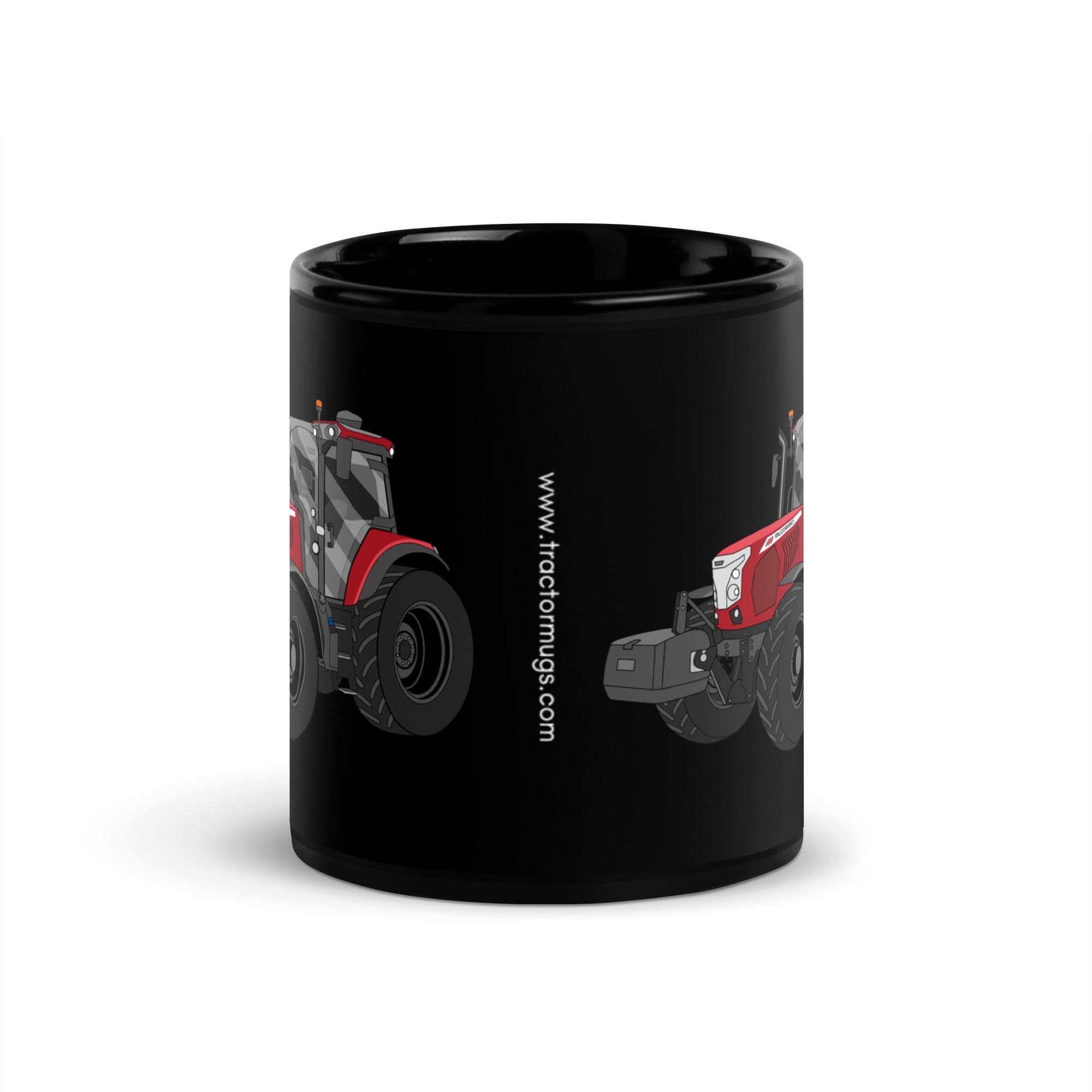 The Tractor Mugs Store McCormick X6 414 | Black Glossy Mug Quality Farmers Merch