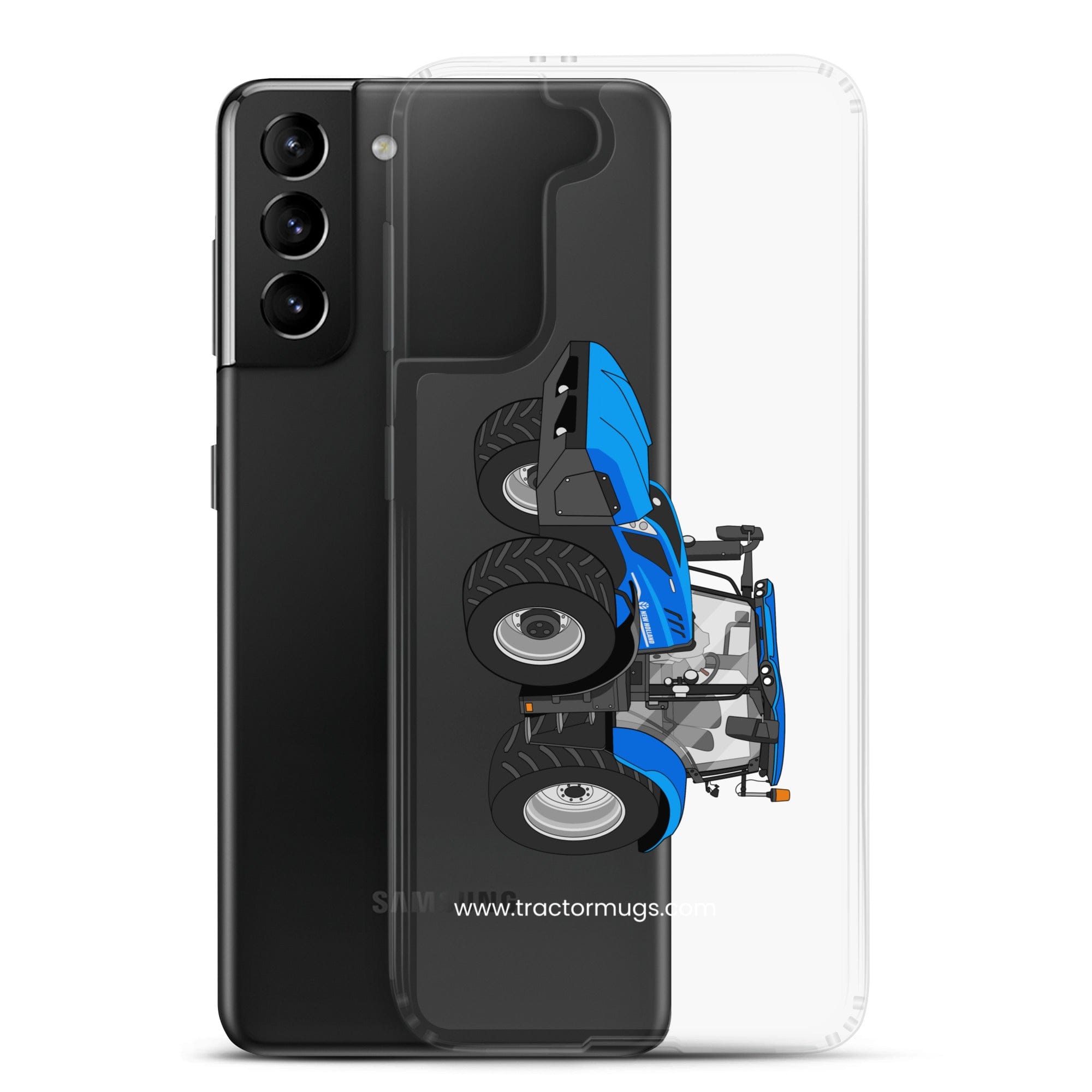 The Tractor Mugs Store New Holland T6 180 Methane | Clear Case for Samsung® Quality Farmers Merch