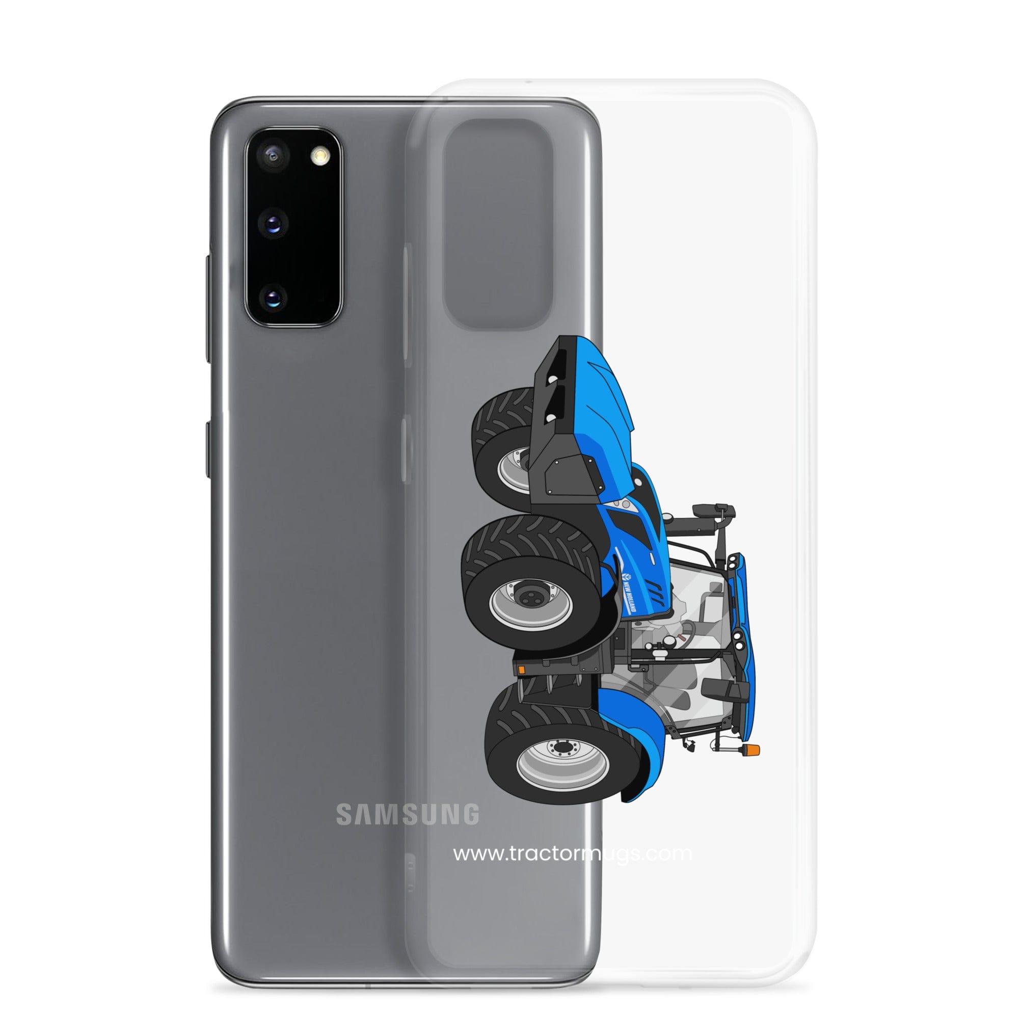 The Tractor Mugs Store New Holland T6 180 Methane | Clear Case for Samsung® Quality Farmers Merch