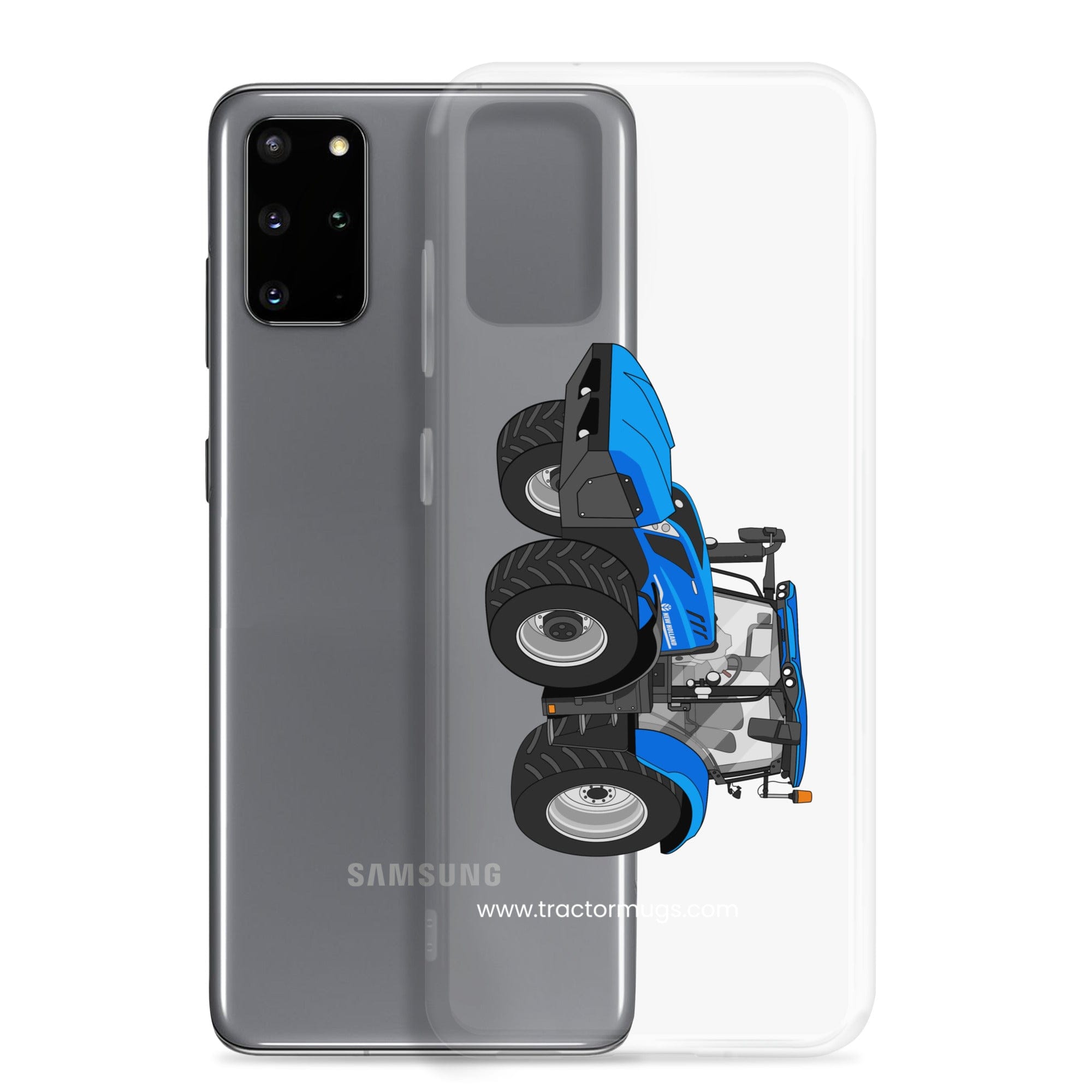 The Tractor Mugs Store New Holland T6 180 Methane | Clear Case for Samsung® Quality Farmers Merch