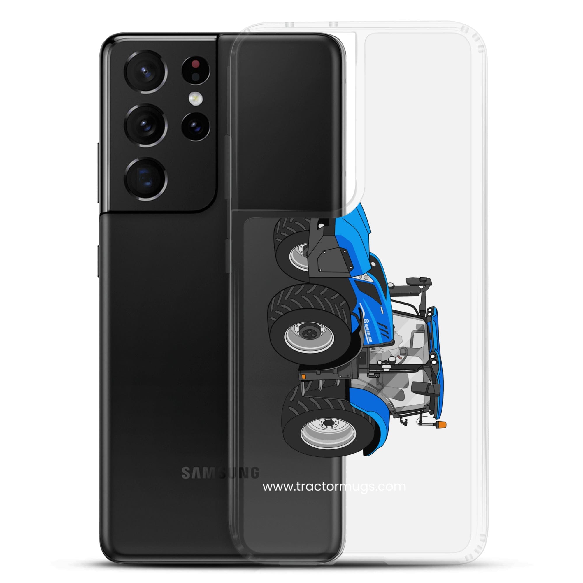 The Tractor Mugs Store New Holland T6 180 Methane | Clear Case for Samsung® Quality Farmers Merch