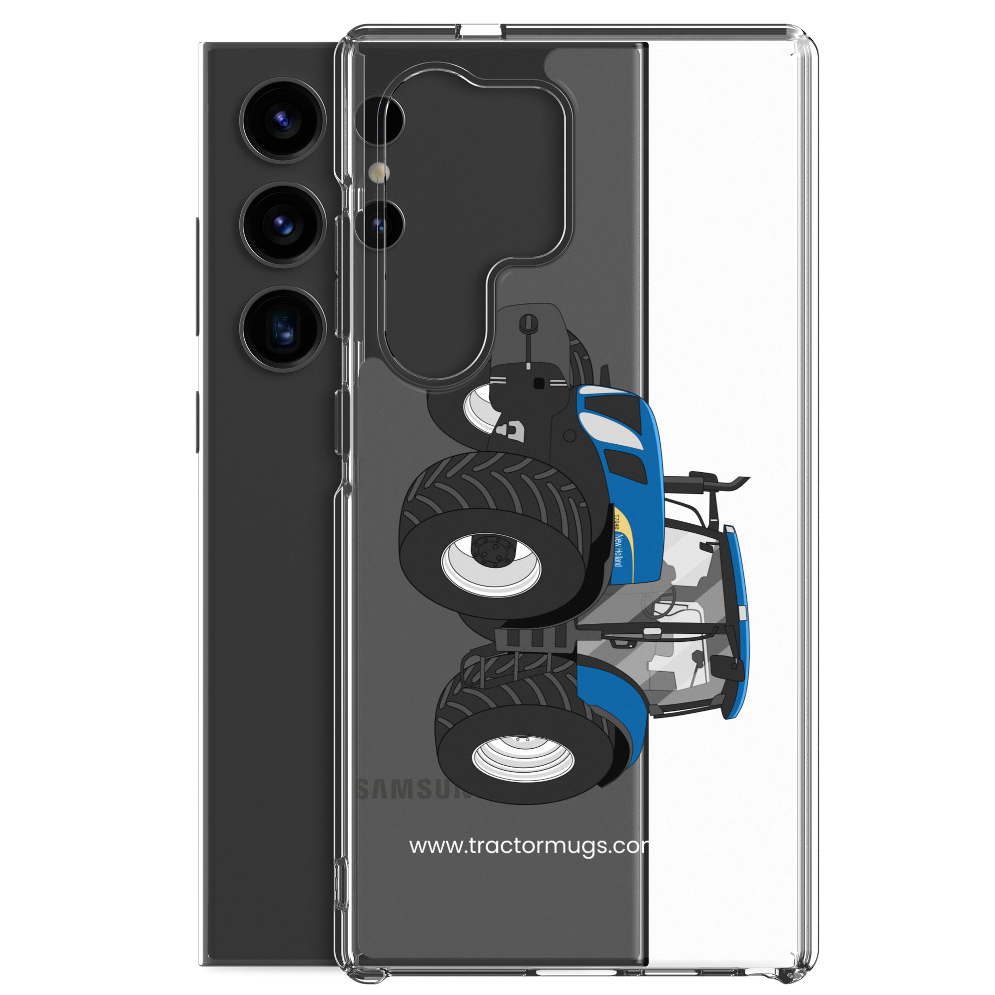 The Tractor Mugs Store New Holland The 7040-1 | Clear Case for Samsung® Quality Farmers Merch