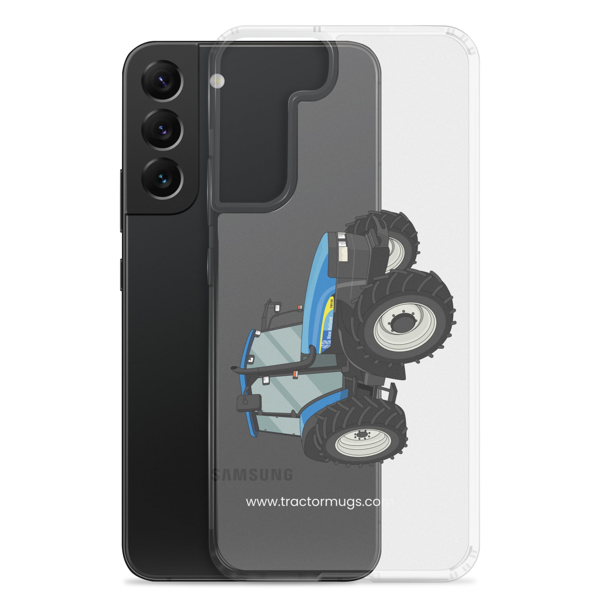 The Tractor Mugs Store New Holland TM 140 | Clear Case for Samsung® Quality Farmers Merch