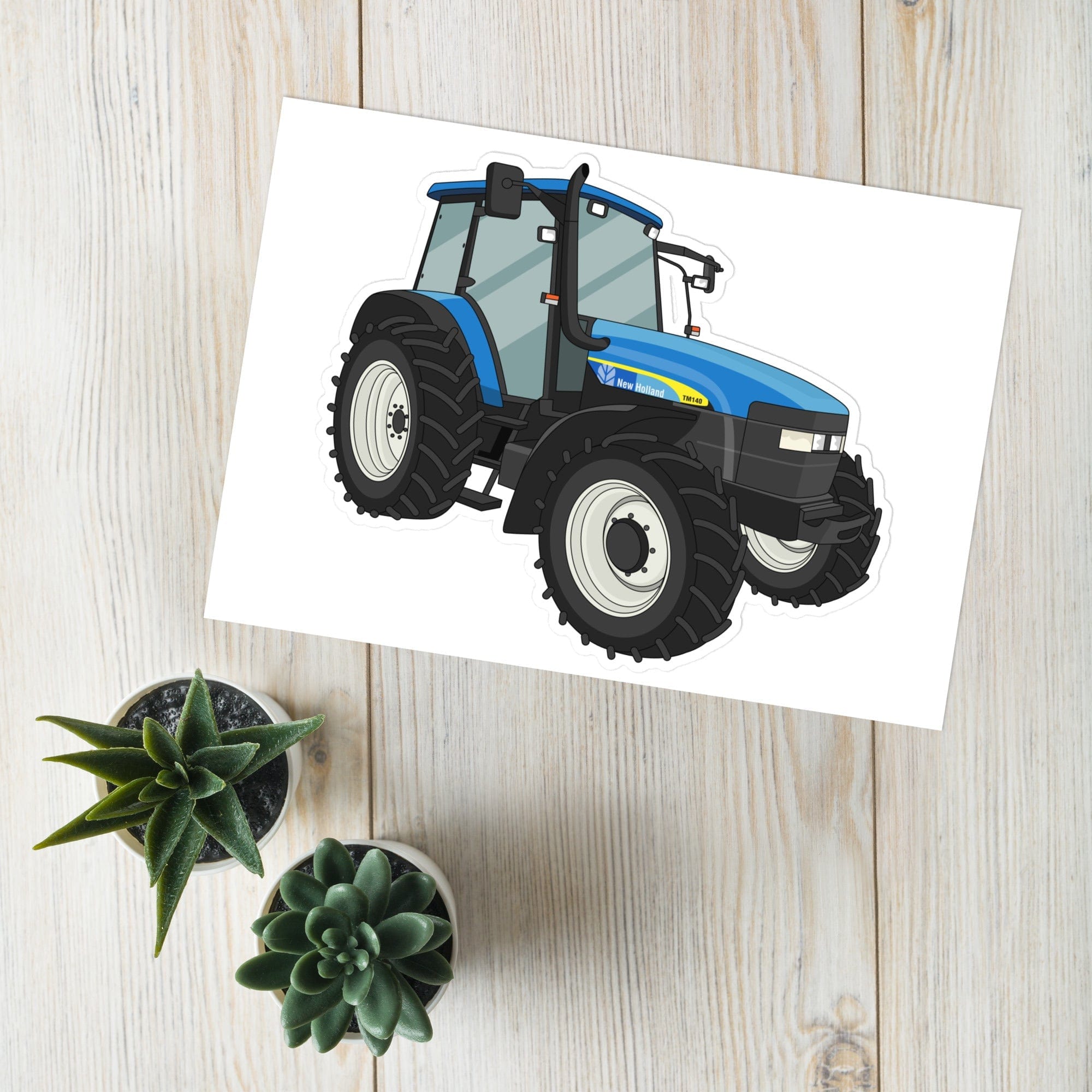 The Tractor Mugs Store New Holland TM 140 | Sticker sheet Quality Farmers Merch
