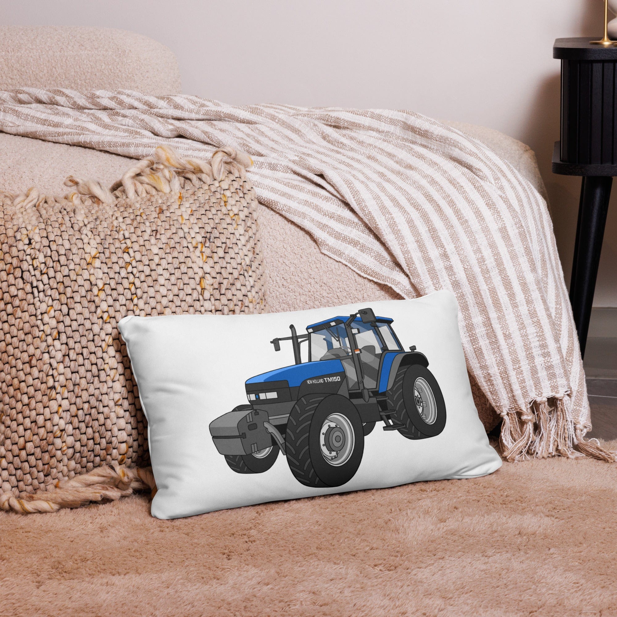 The Tractor Mugs Store New Holland TM 150 Super Steer | Pillow Case Quality Farmers Merch