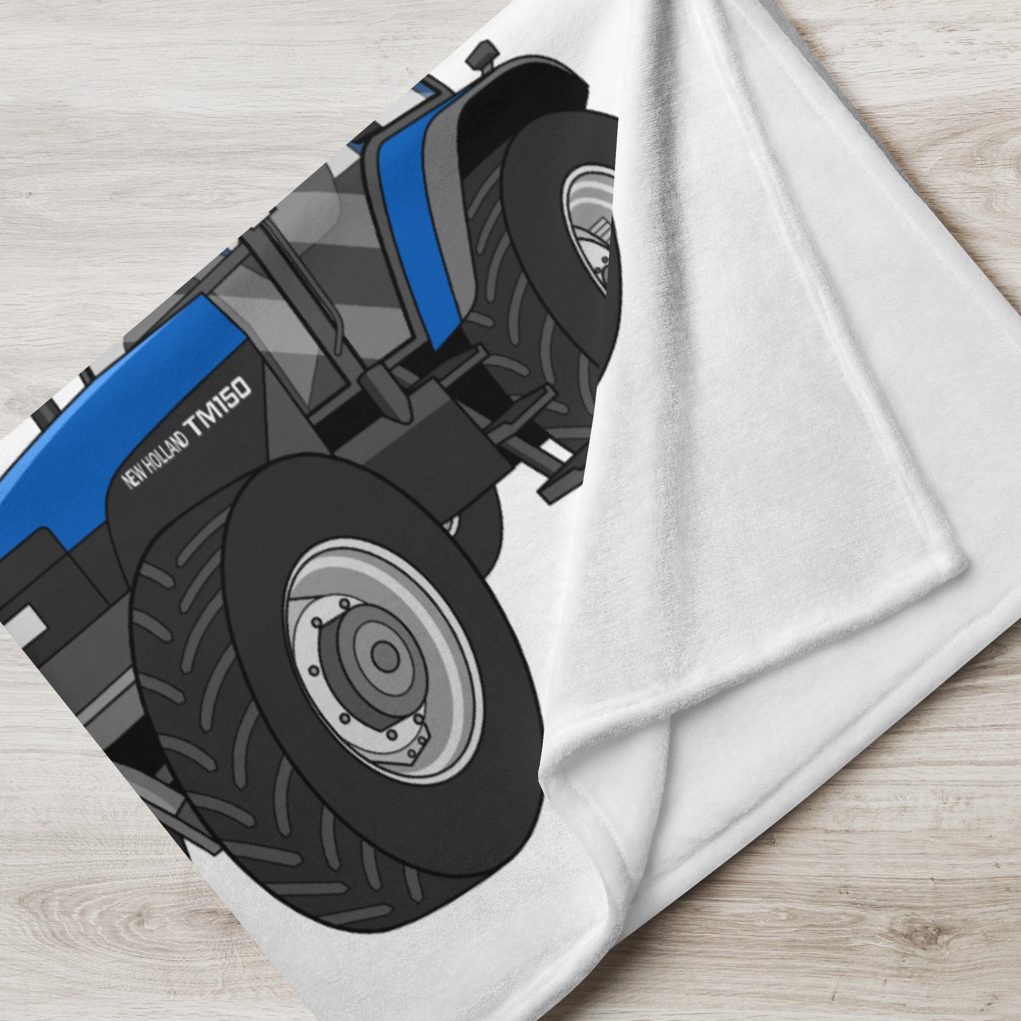 The Tractor Mugs Store New Holland TM 150 Super Steer | Throw Blanket Quality Farmers Merch