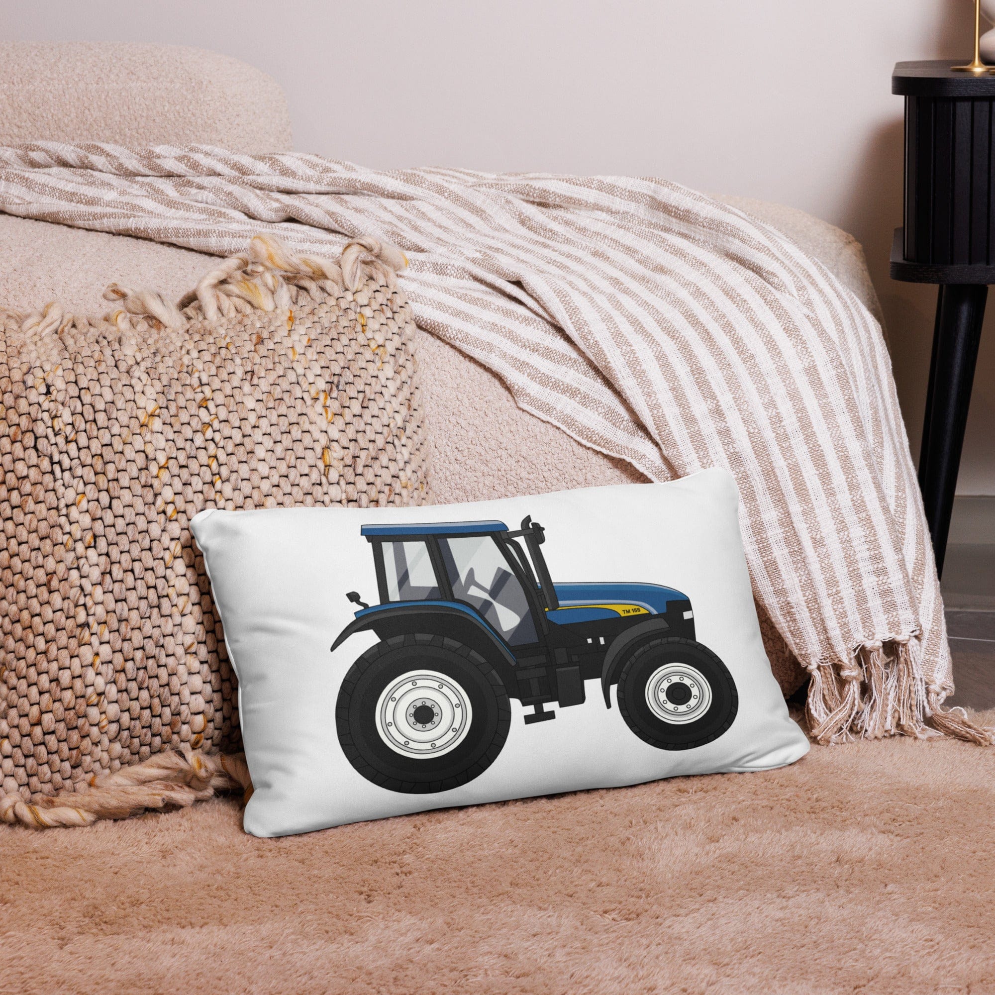 The Tractor Mugs Store New Holland TM 155 | Pillow Case Quality Farmers Merch