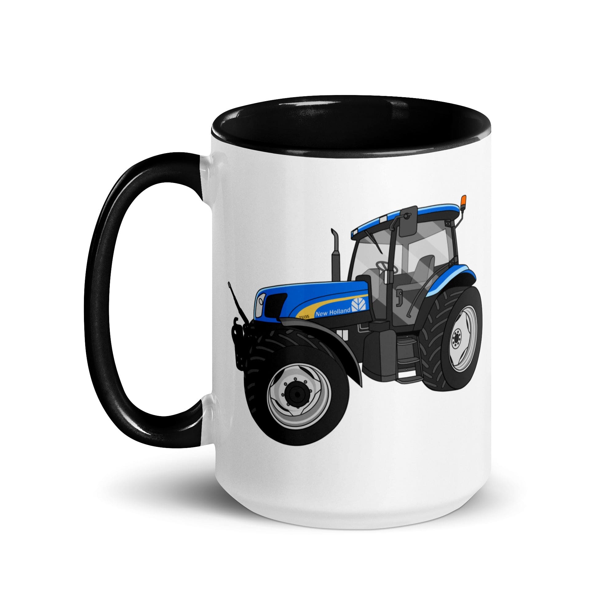 The Tractor Mugs Store New Holland TS 135a | Mug with Color Inside Quality Farmers Merch