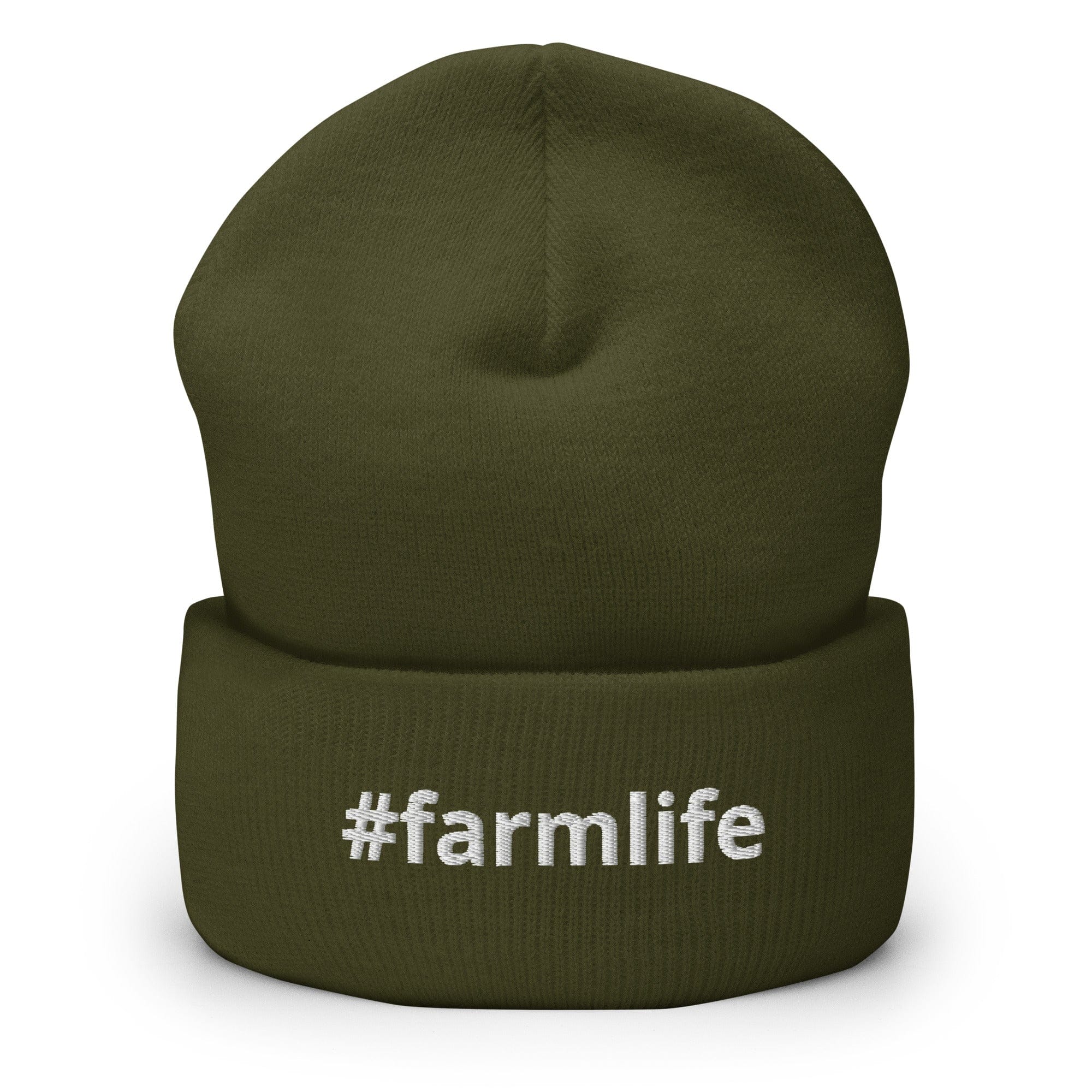 The Tractor Mugs Store Olive #farmlife | Cuffed Beanie Quality Farmers Merch