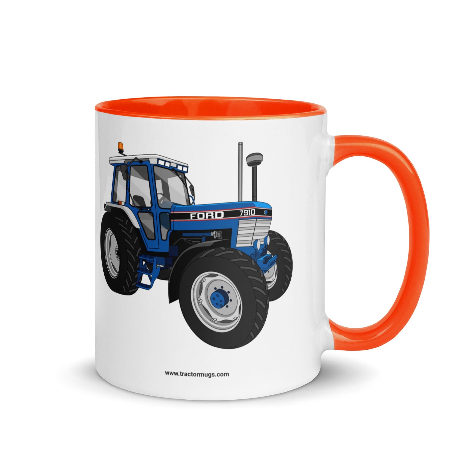 The Tractor Mugs Store Orange / 11 oz Ford 7910 | Mug with Color Inside Quality Farmers Merch