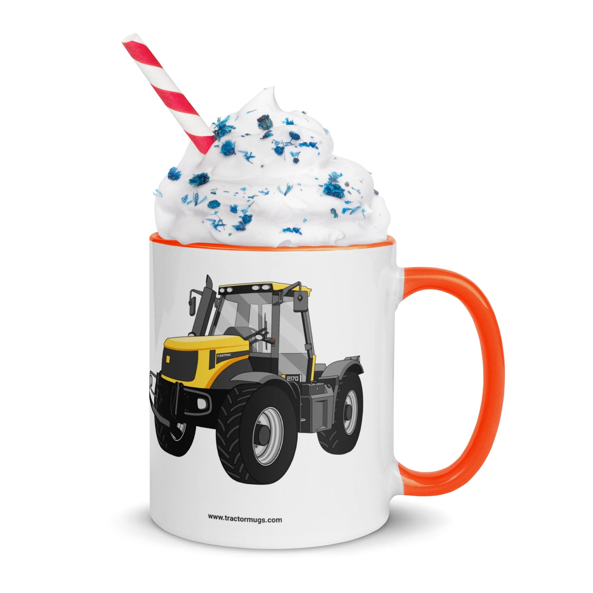 The Tractor Mugs Store Orange / 11 oz JCB Fastrac 2170 | Mug with Color Inside Quality Farmers Merch