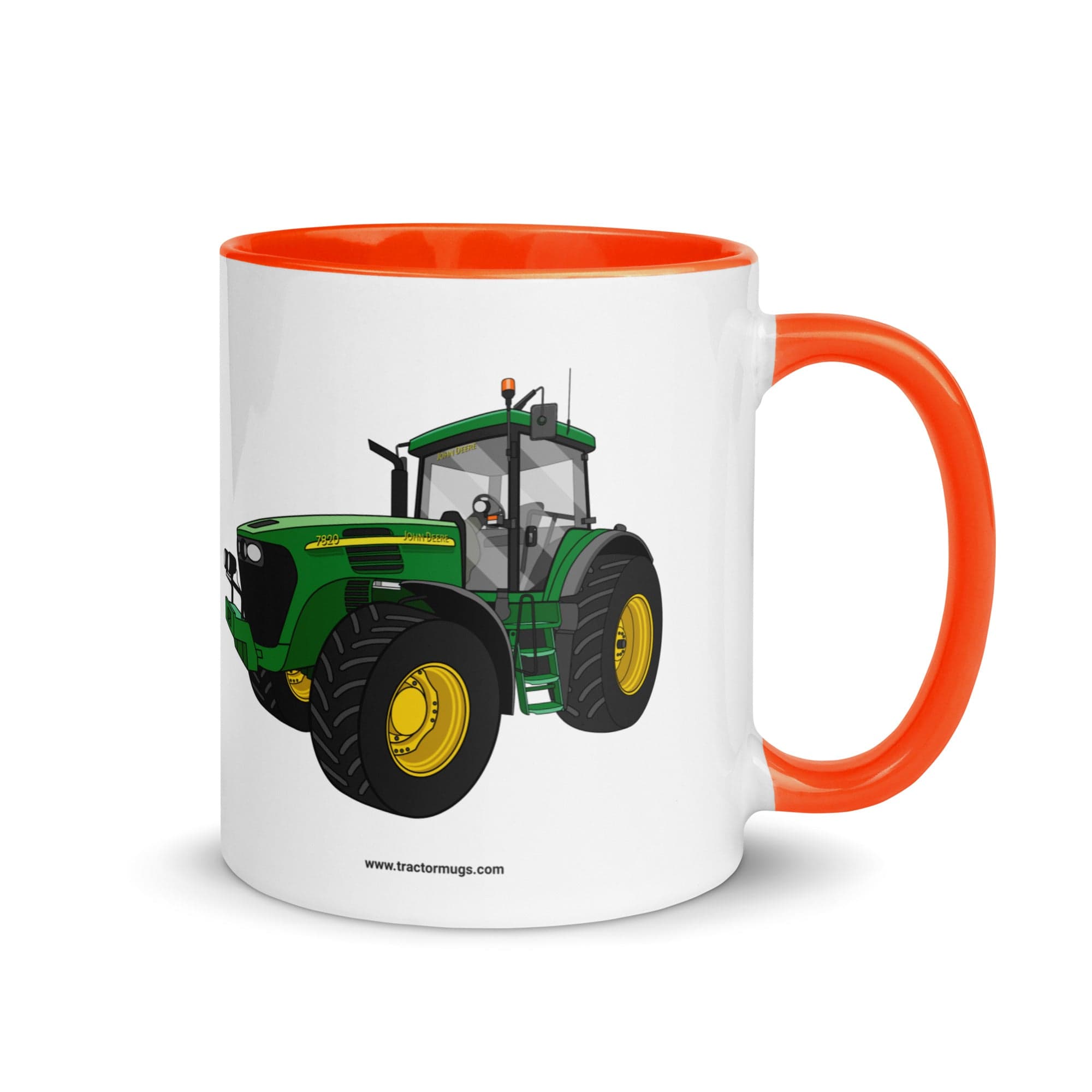 The Tractor Mugs Store Orange / 11 oz John Deere 7820 Mug with Color Inside Quality Farmers Merch