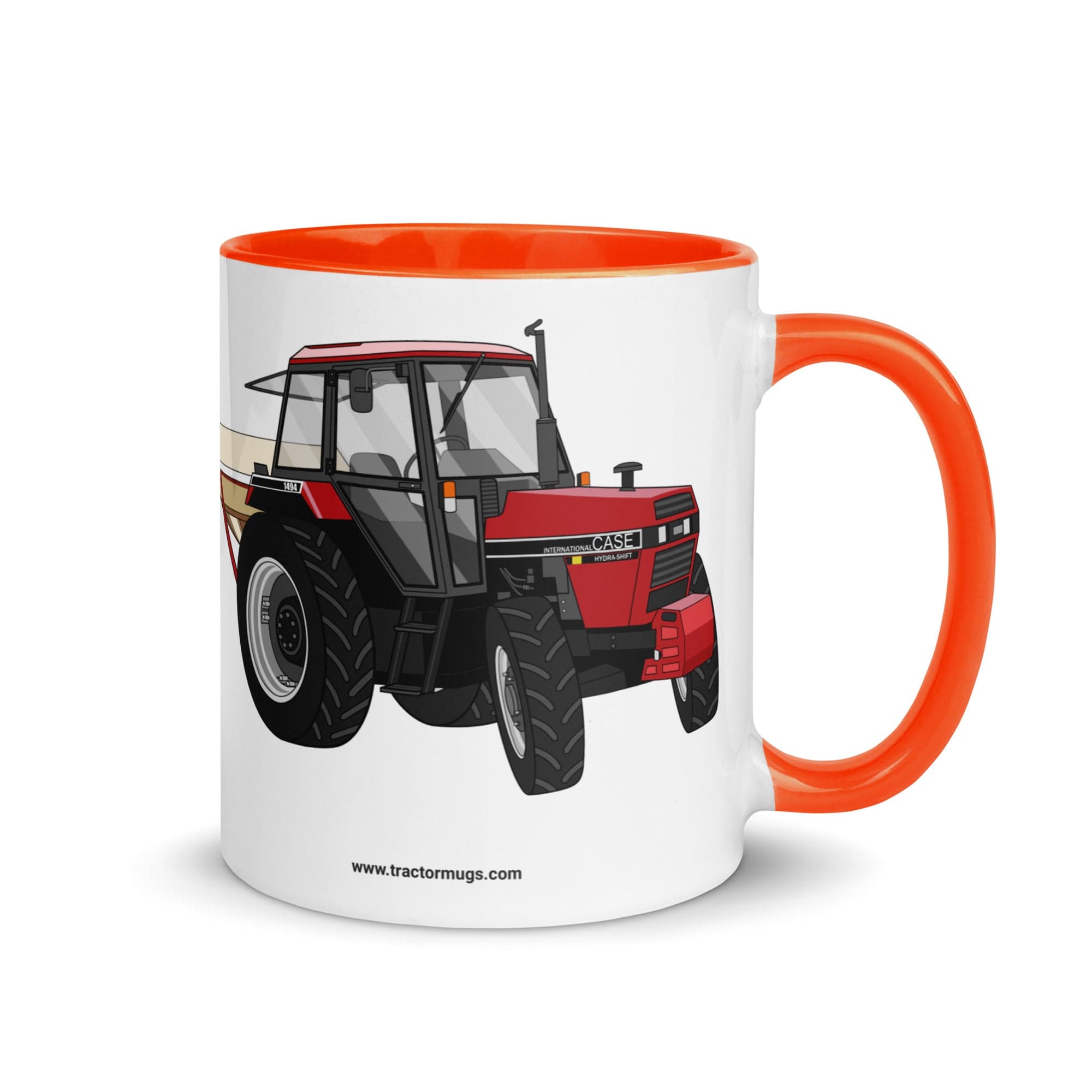 The Tractor Mugs Store Orange Case 1494 Hydra Shift | Mug with Color Inside Quality Farmers Merch