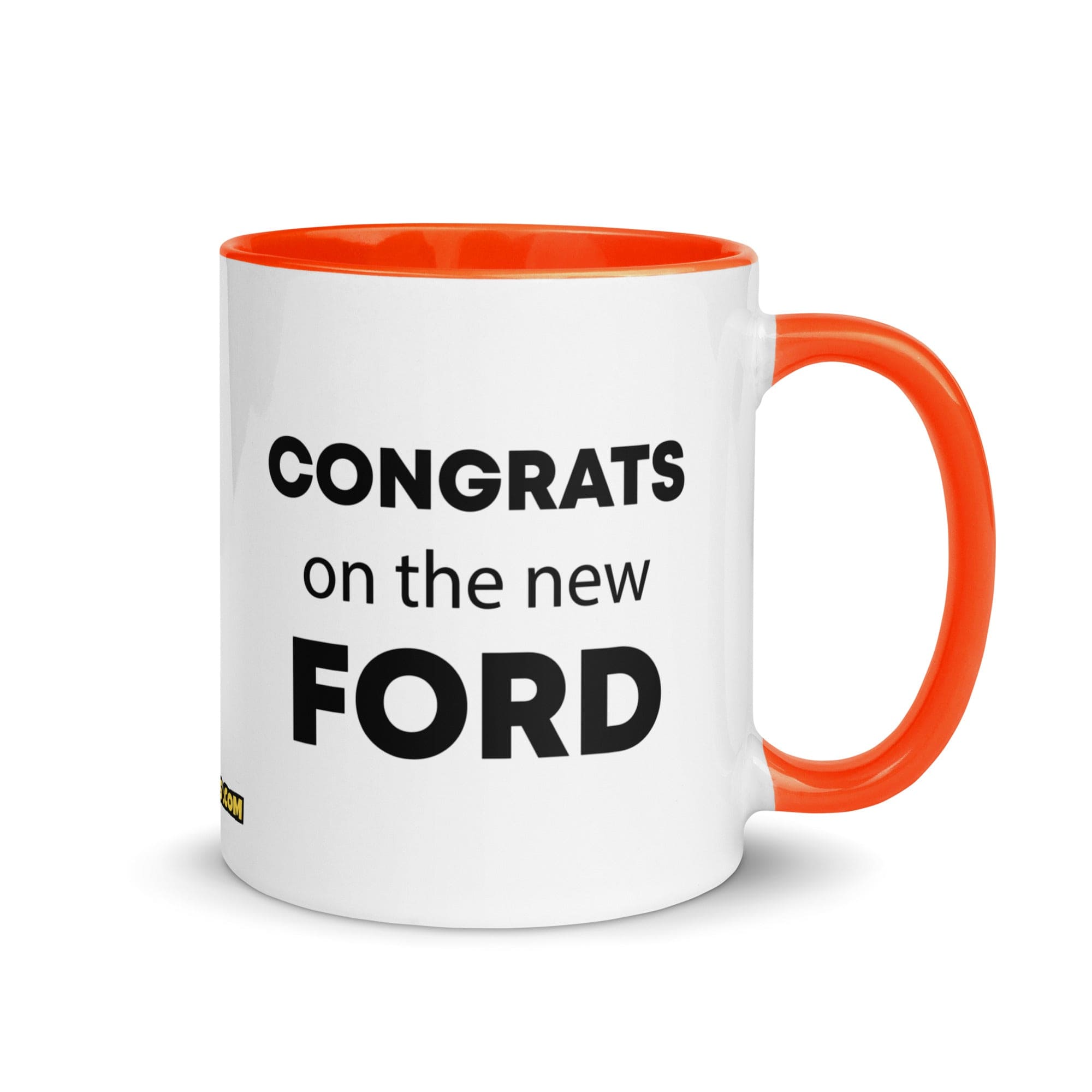 The Tractor Mugs Store Orange Congrats On The New Ford | Mug with Color Inside Quality Farmers Merch