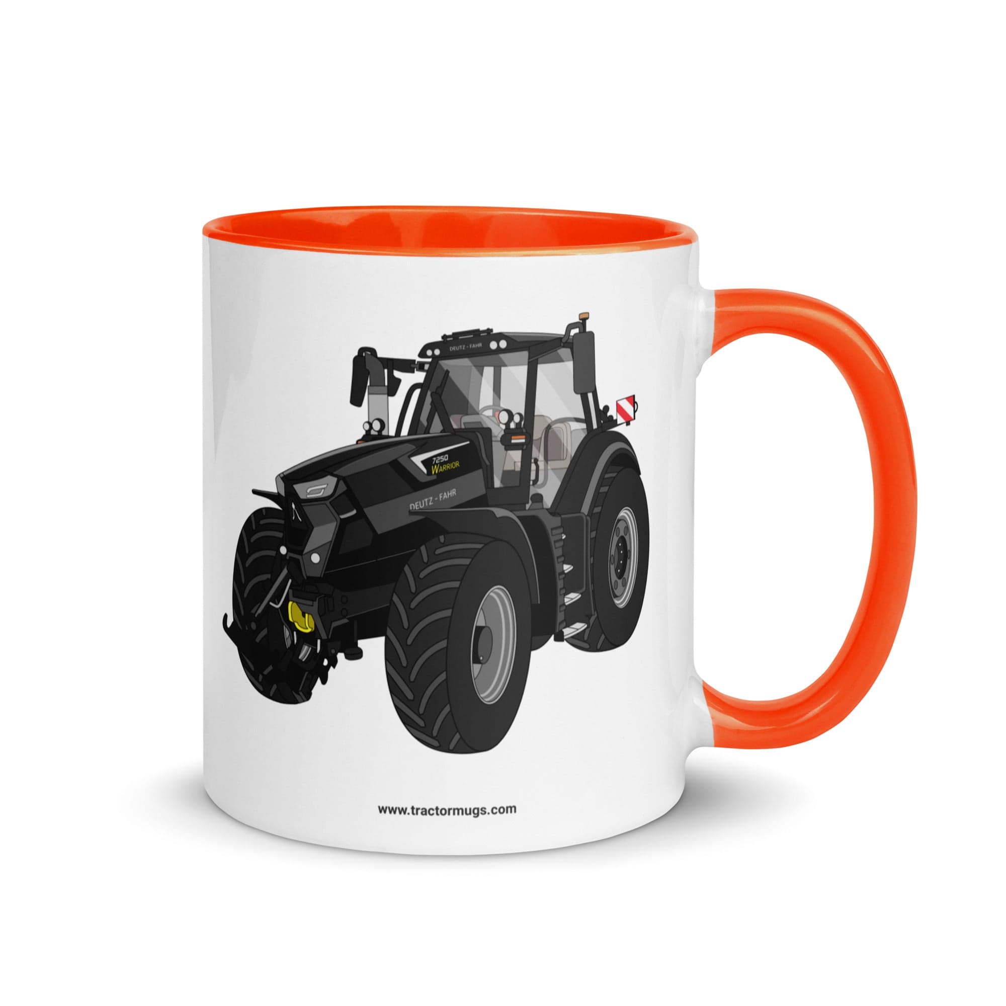 The Tractor Mugs Store Orange Deutz-Fahr 7250 TTV Warrior Edition | Mug with Color Inside Quality Farmers Merch