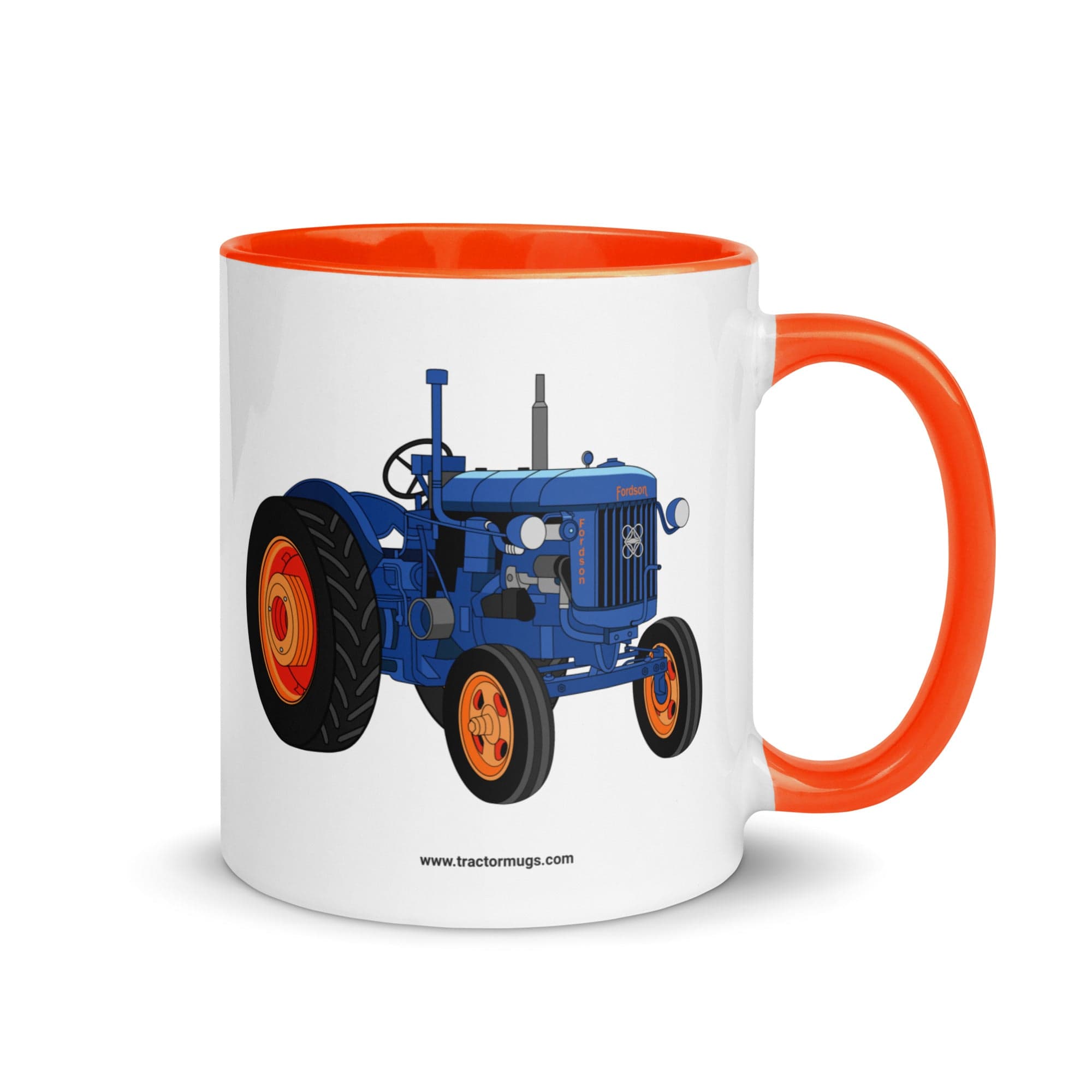 The Tractor Mugs Store Orange Fordson E27N L4 | Mug with Color Inside Quality Farmers Merch