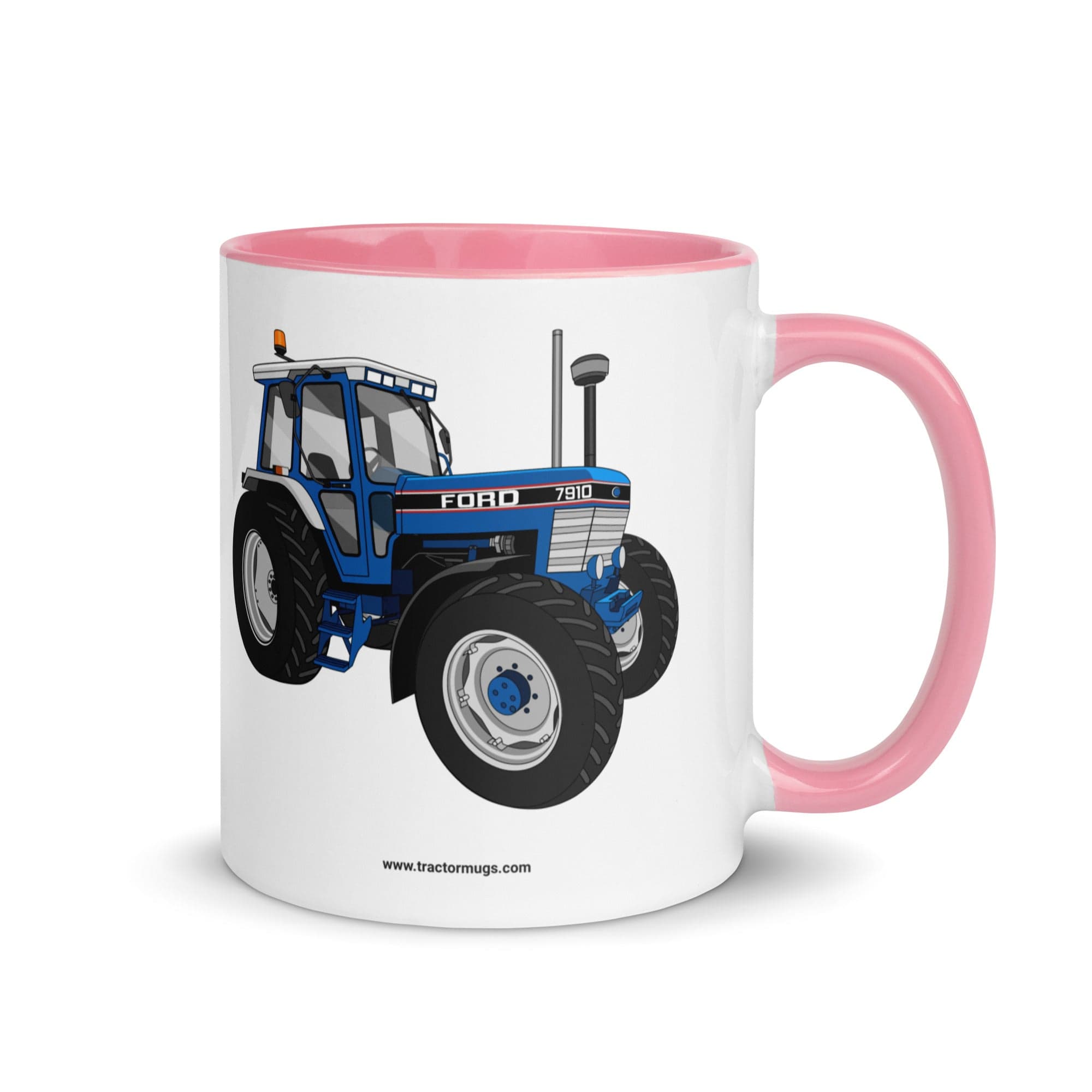 The Tractor Mugs Store Pink / 11 oz Ford 7910 | Mug with Color Inside Quality Farmers Merch