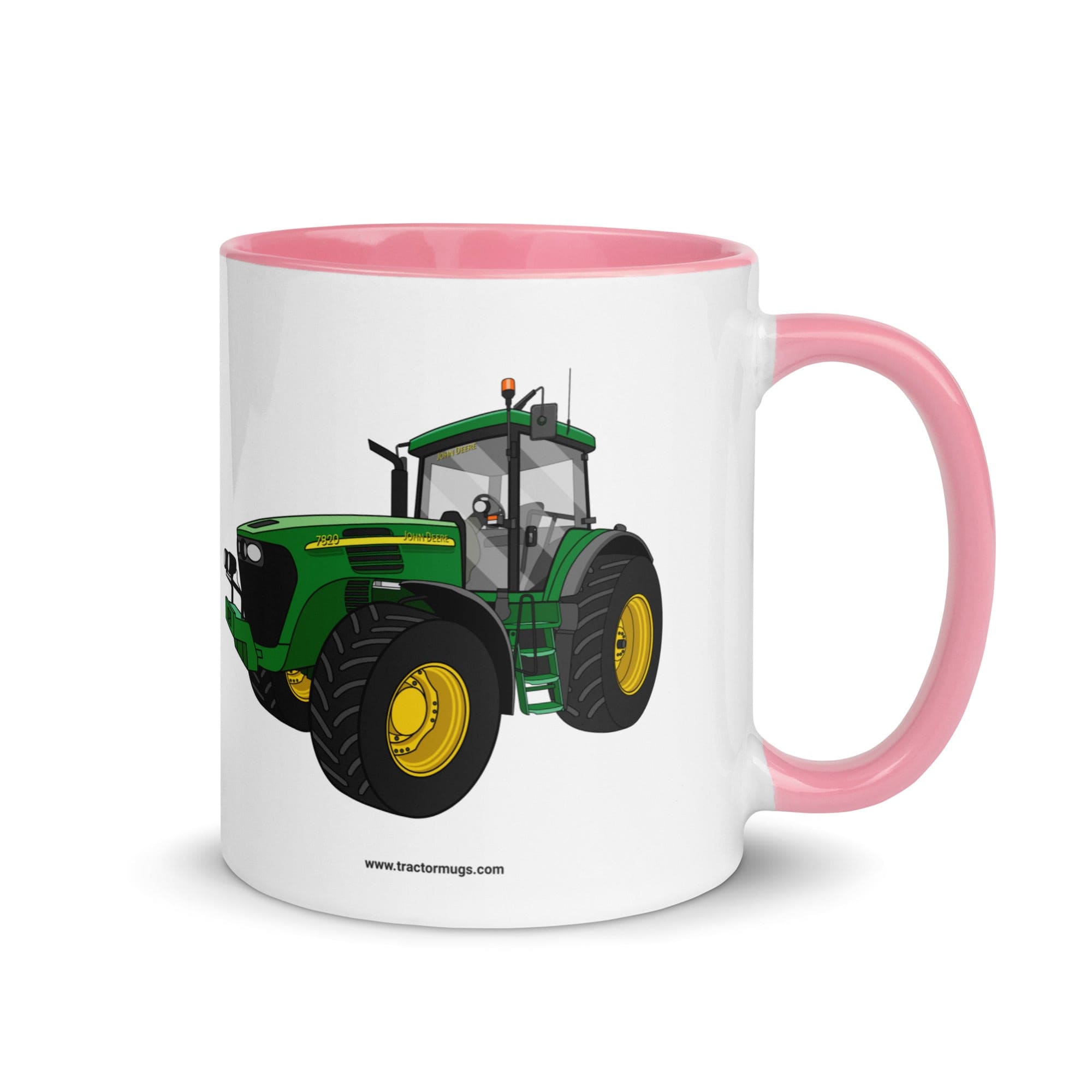 The Tractor Mugs Store Pink / 11 oz John Deere 7820 Mug with Color Inside Quality Farmers Merch