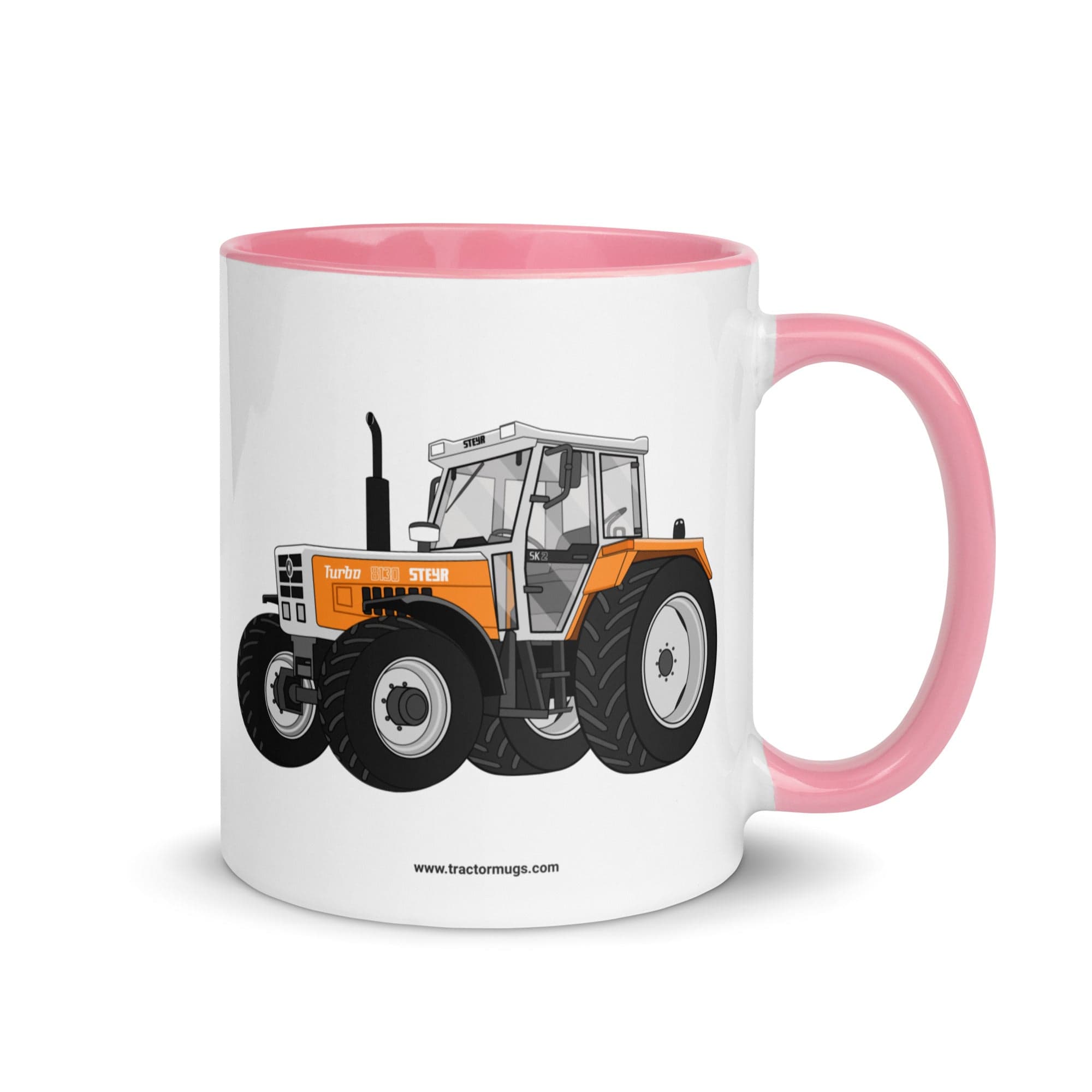 The Tractor Mugs Store Pink / 11 oz Steyr SK 8130 Kommunal | Mug with Color Inside Quality Farmers Merch