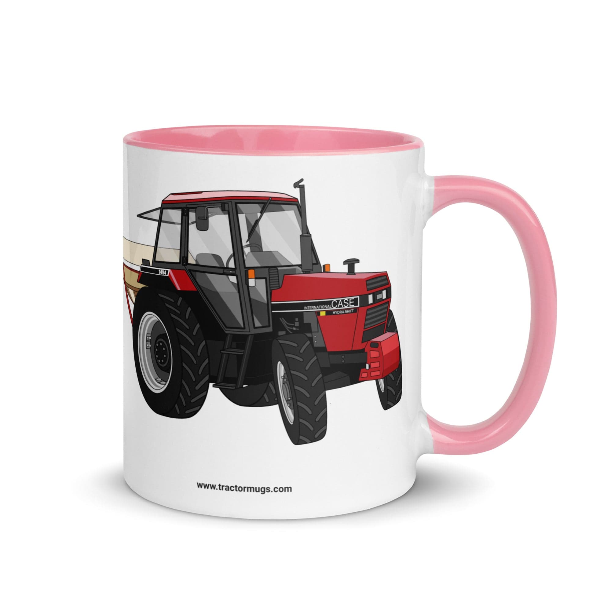 The Tractor Mugs Store Pink Case 1494 Hydra Shift | Mug with Color Inside Quality Farmers Merch
