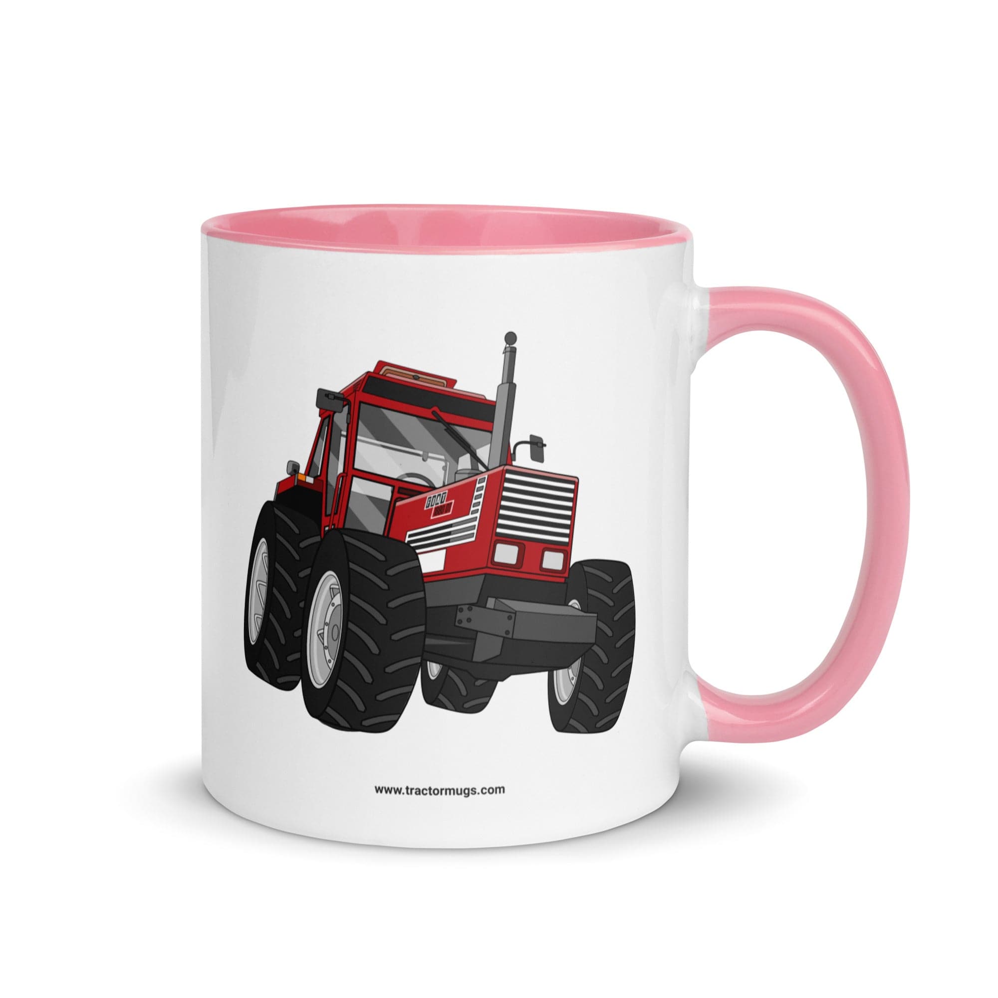 The Tractor Mugs Store Pink FIAT 1880 4WD | Mug with Color Inside Quality Farmers Merch