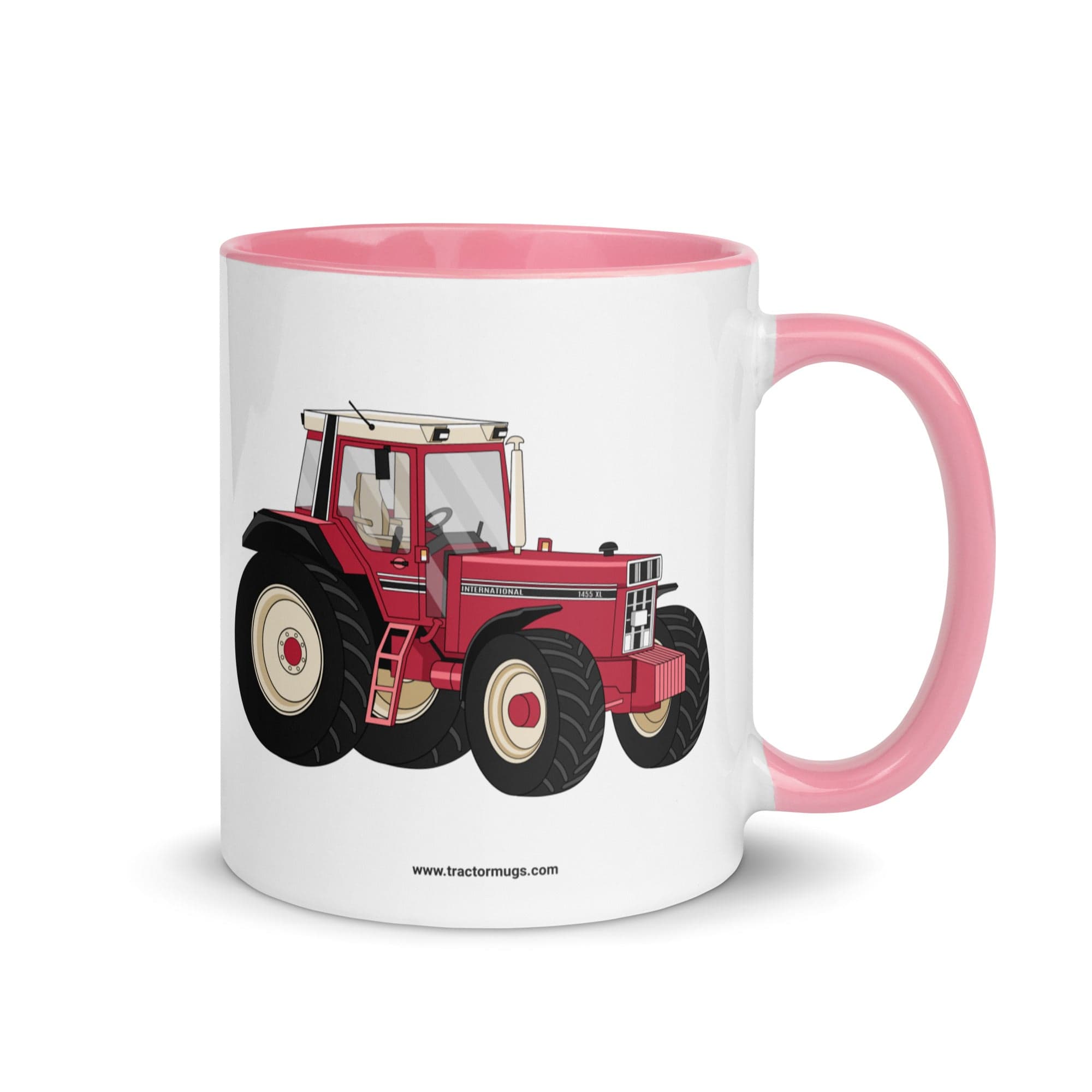 The Tractor Mugs Store Pink IHC 1455 XL | Mug with Color Inside Quality Farmers Merch