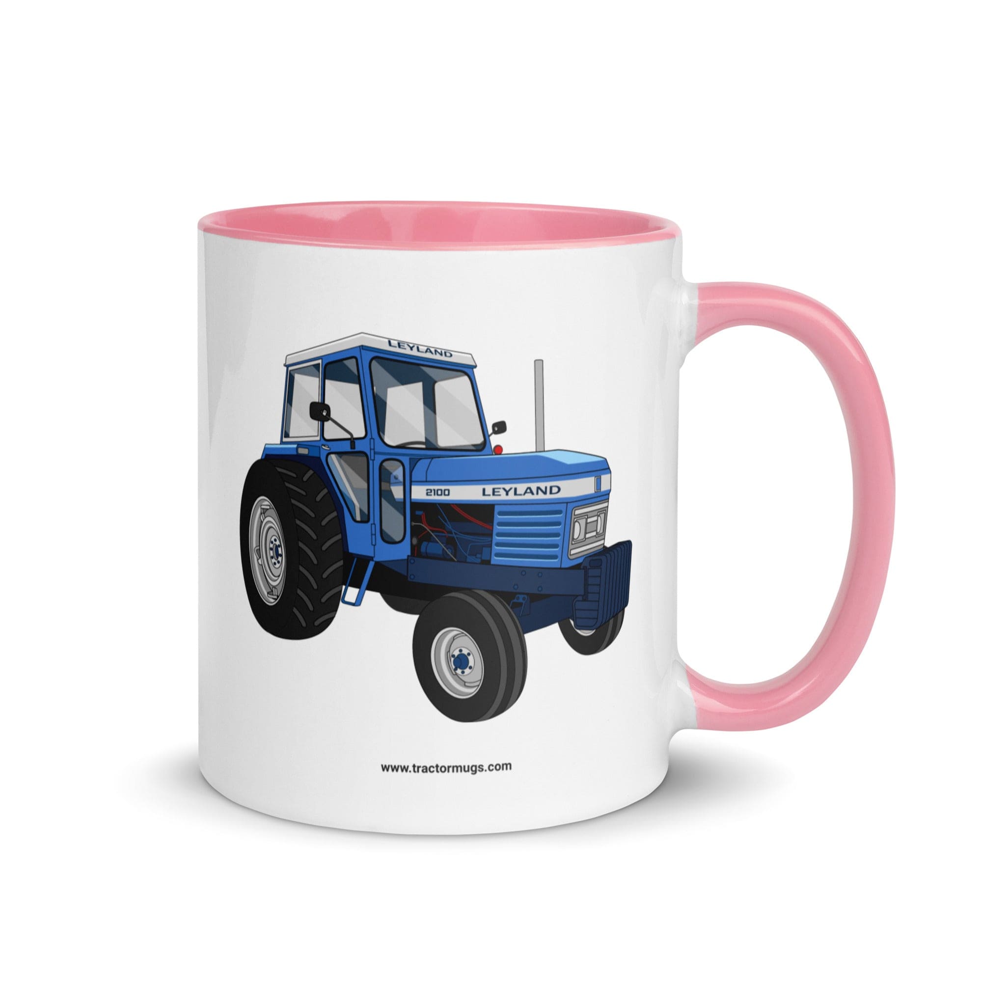 The Tractor Mugs Store Pink Leyland 2100 | Mug with Color Inside Quality Farmers Merch
