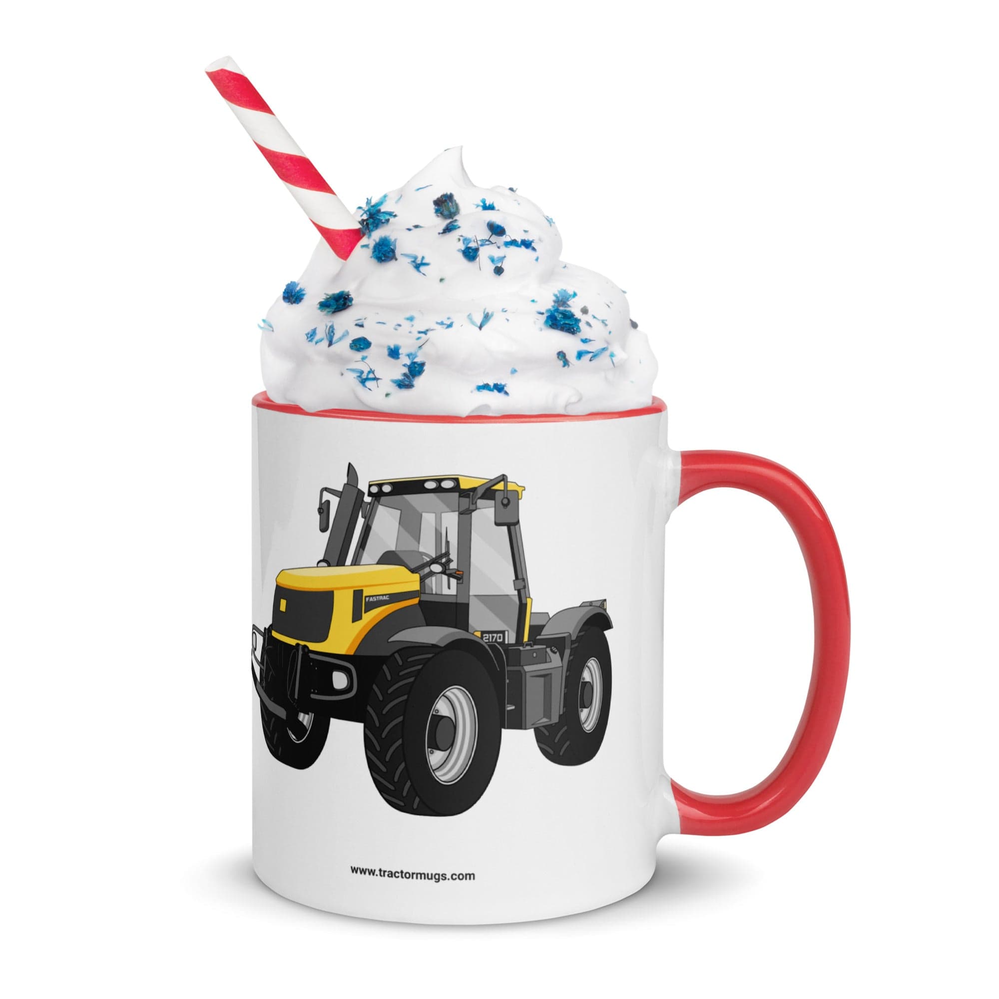 The Tractor Mugs Store Red / 11 oz JCB Fastrac 2170 | Mug with Color Inside Quality Farmers Merch