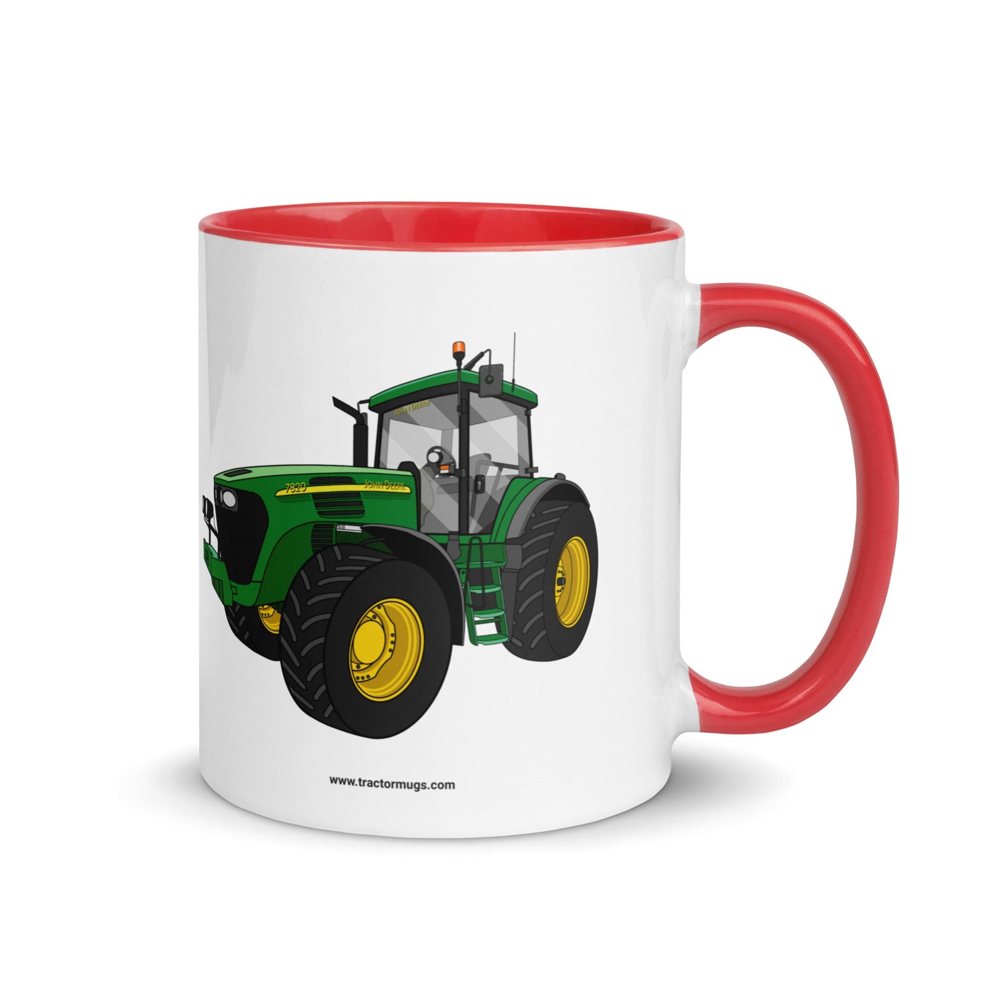 The Tractor Mugs Store Red / 11 oz John Deere 7820 Mug with Color Inside Quality Farmers Merch
