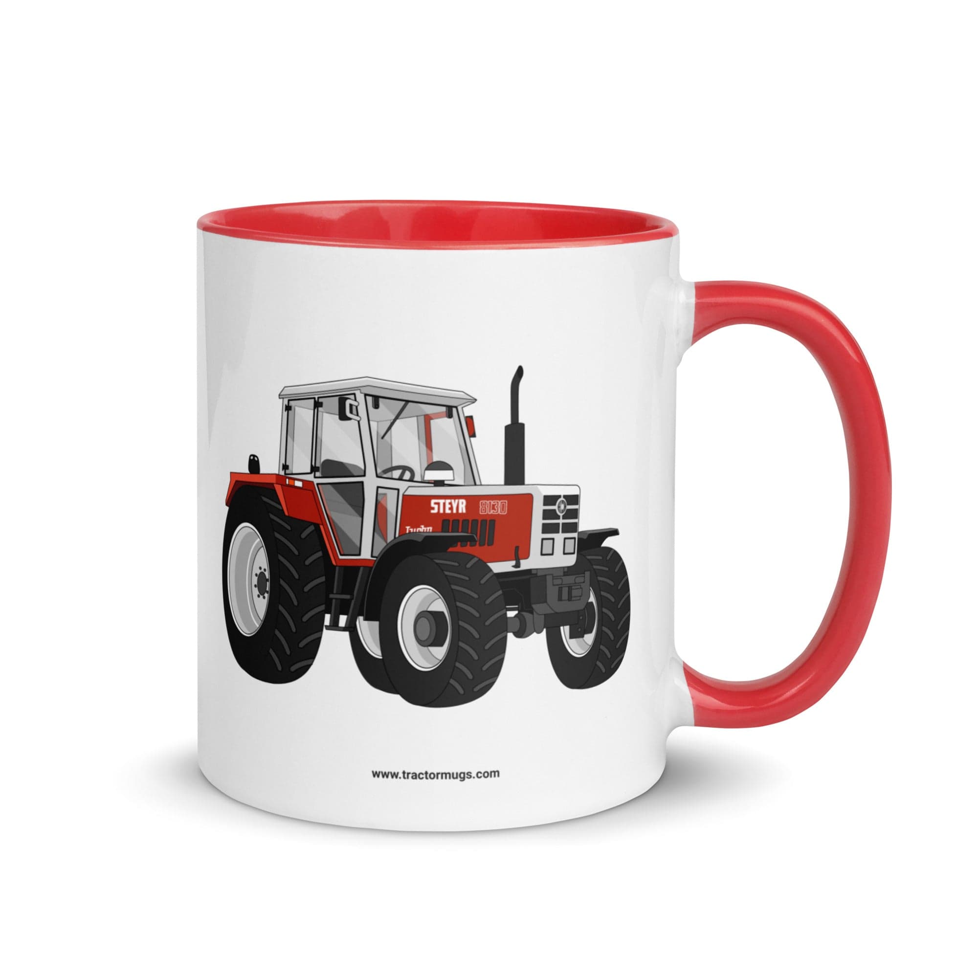 The Tractor Mugs Store Red / 11 oz Steyr 8130 | Mug with Color Inside Quality Farmers Merch