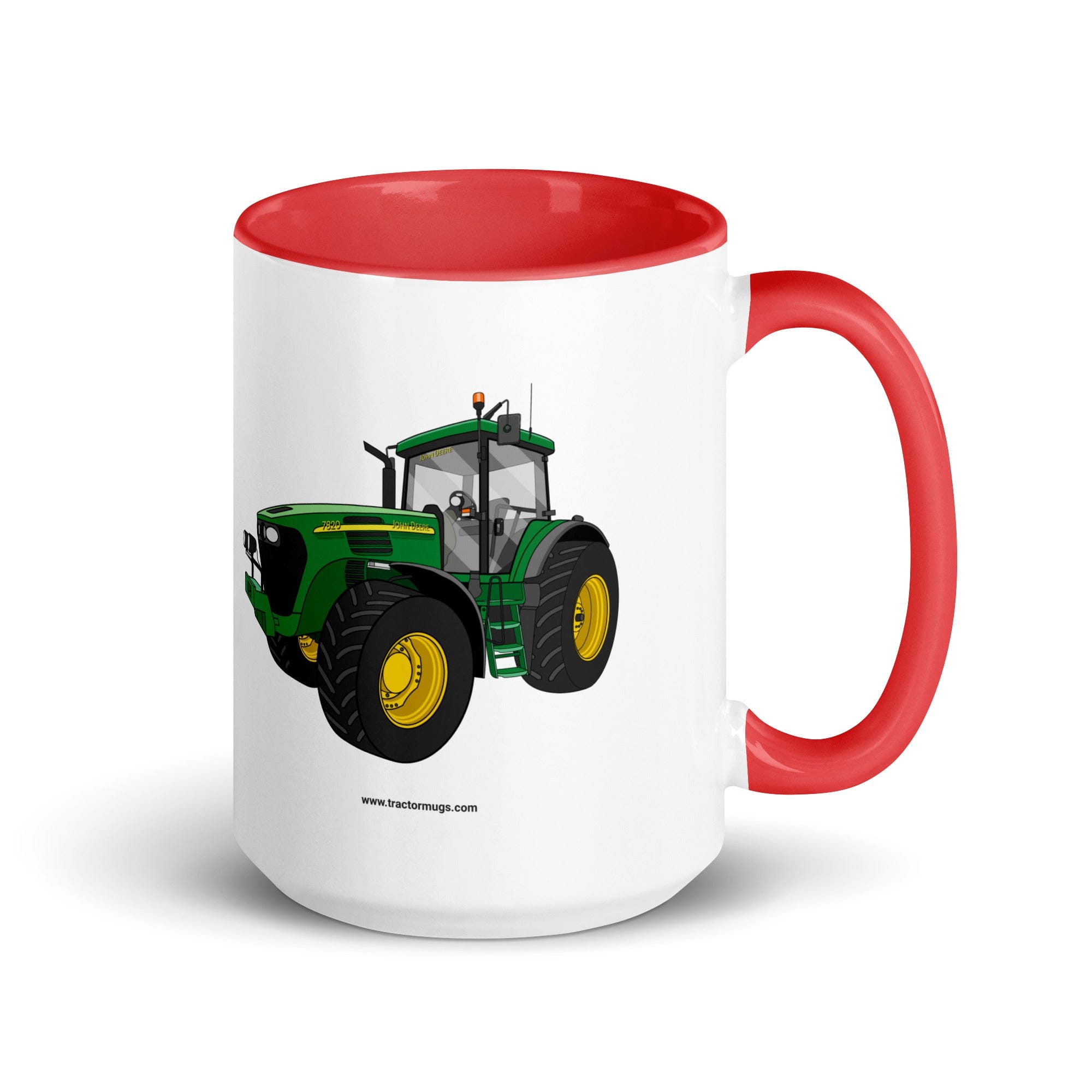 The Tractor Mugs Store Red / 15 oz John Deere 7820 Mug with Color Inside Quality Farmers Merch
