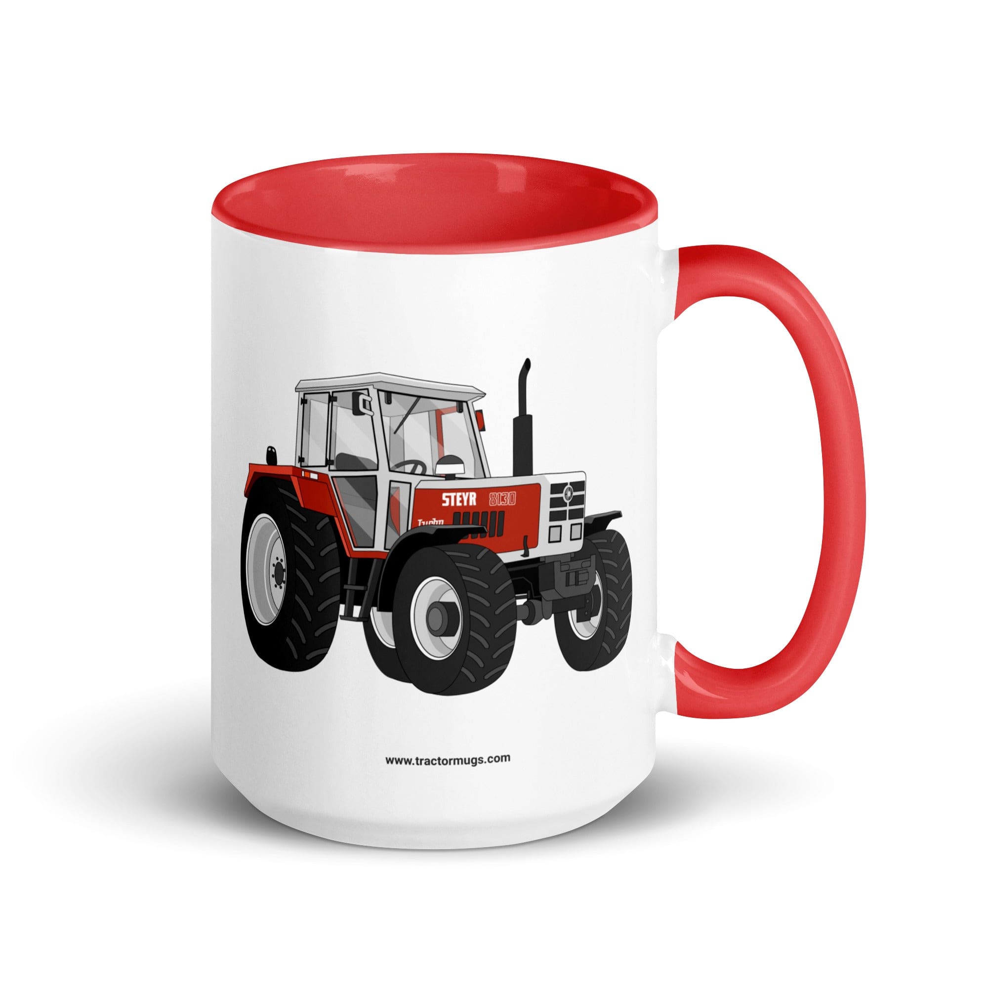 The Tractor Mugs Store Red / 15 oz Steyr 8130 | Mug with Color Inside Quality Farmers Merch