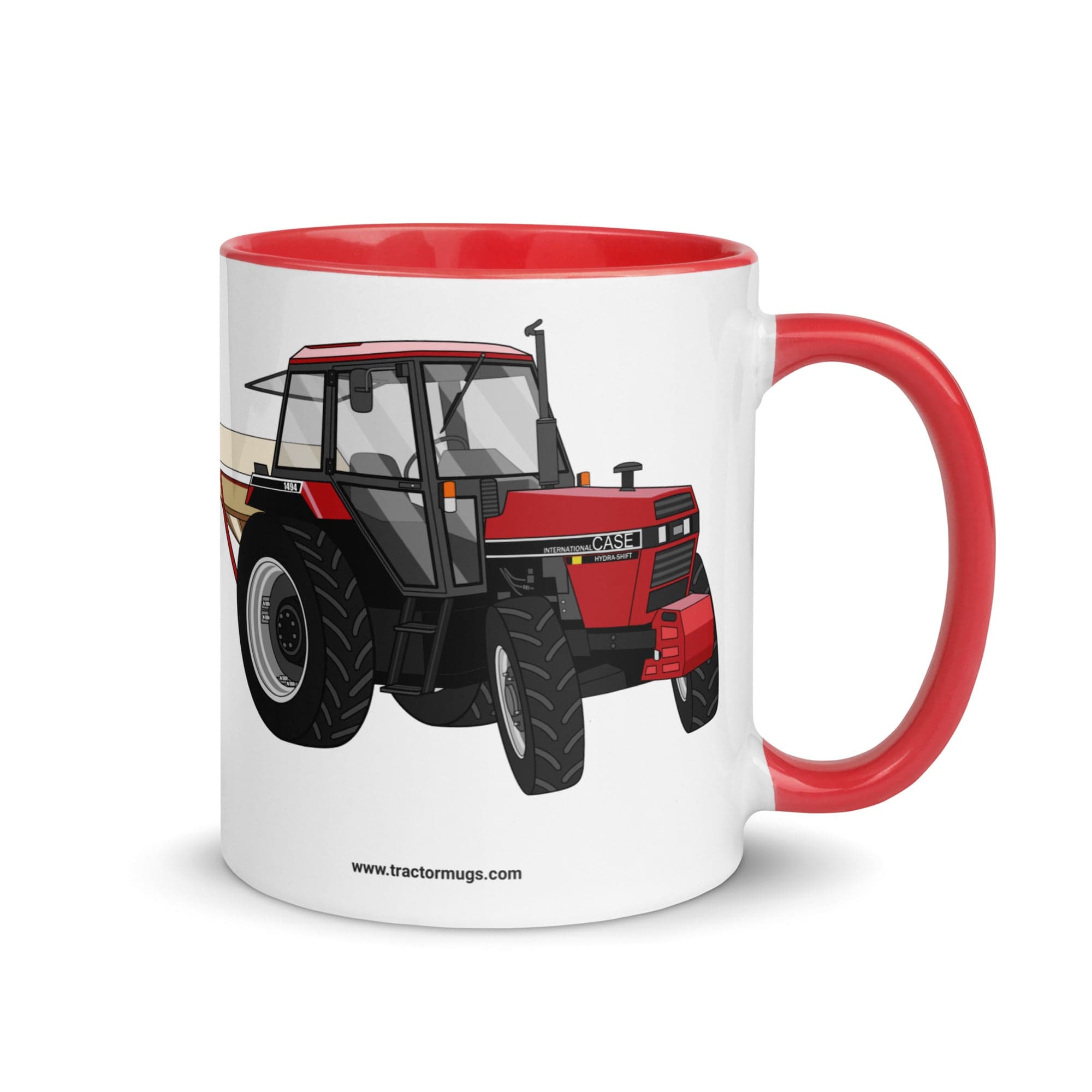The Tractor Mugs Store Red Case 1494 Hydra Shift | Mug with Color Inside Quality Farmers Merch