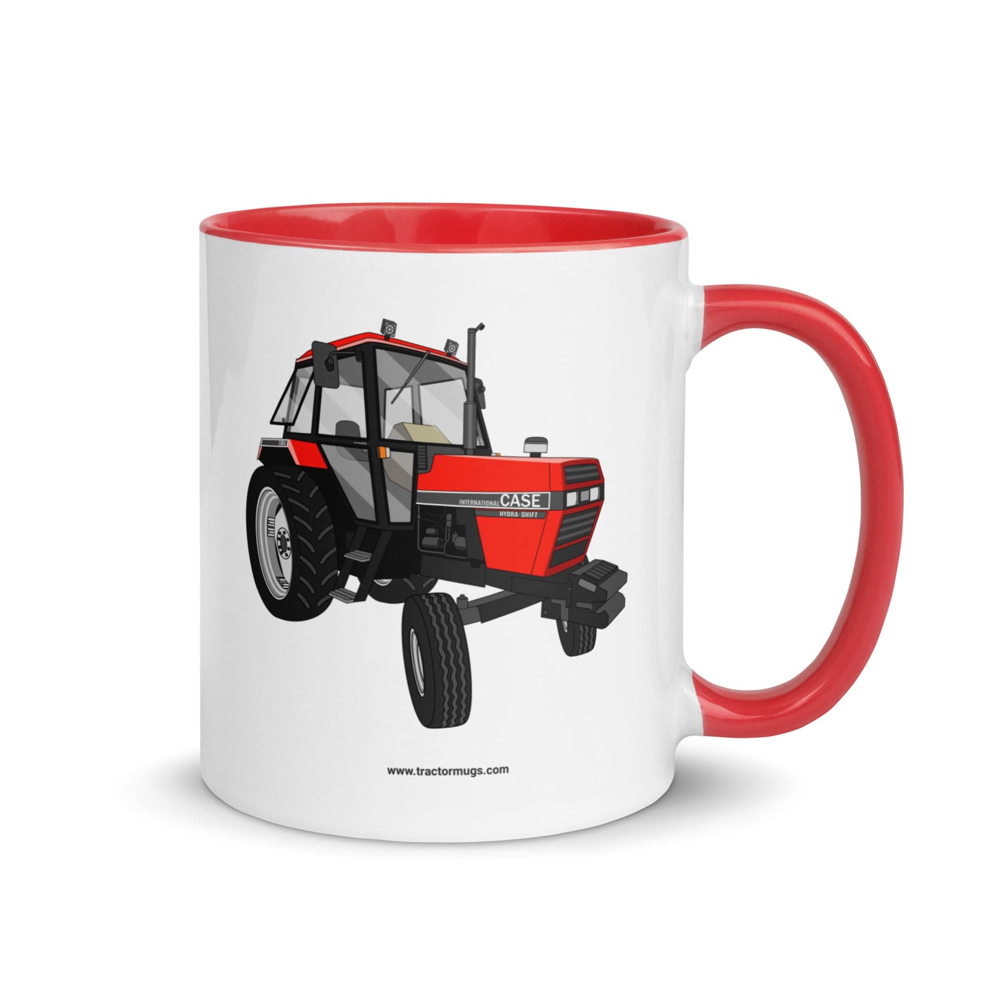 The Tractor Mugs Store Red Case 1494 | Mug with Color Inside Quality Farmers Merch