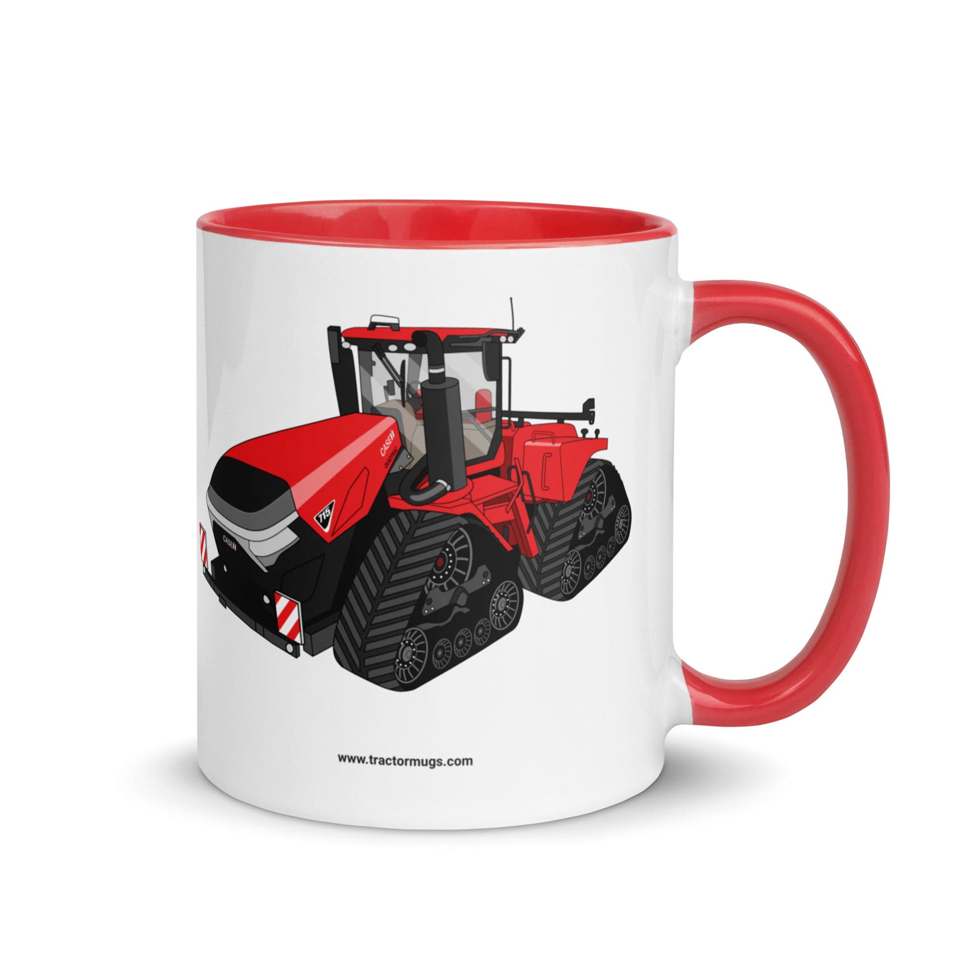 The Tractor Mugs Store Red Case IH Quadtrac 715 | Mug with Color Inside Quality Farmers Merch