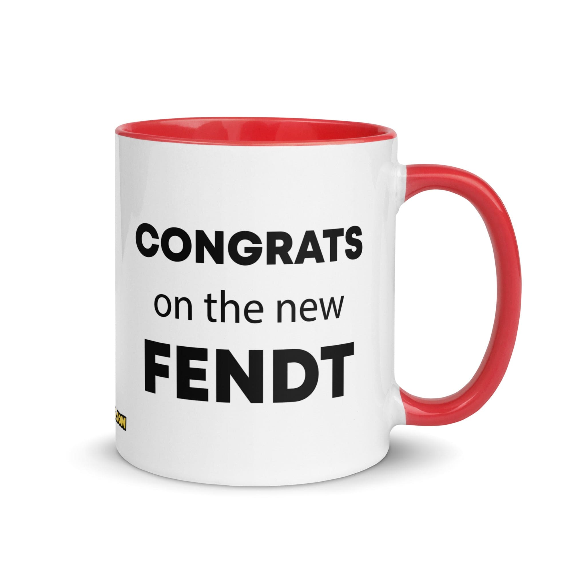 The Tractor Mugs Store Red Congrats On The New Fendt | Mug with Color Inside Quality Farmers Merch