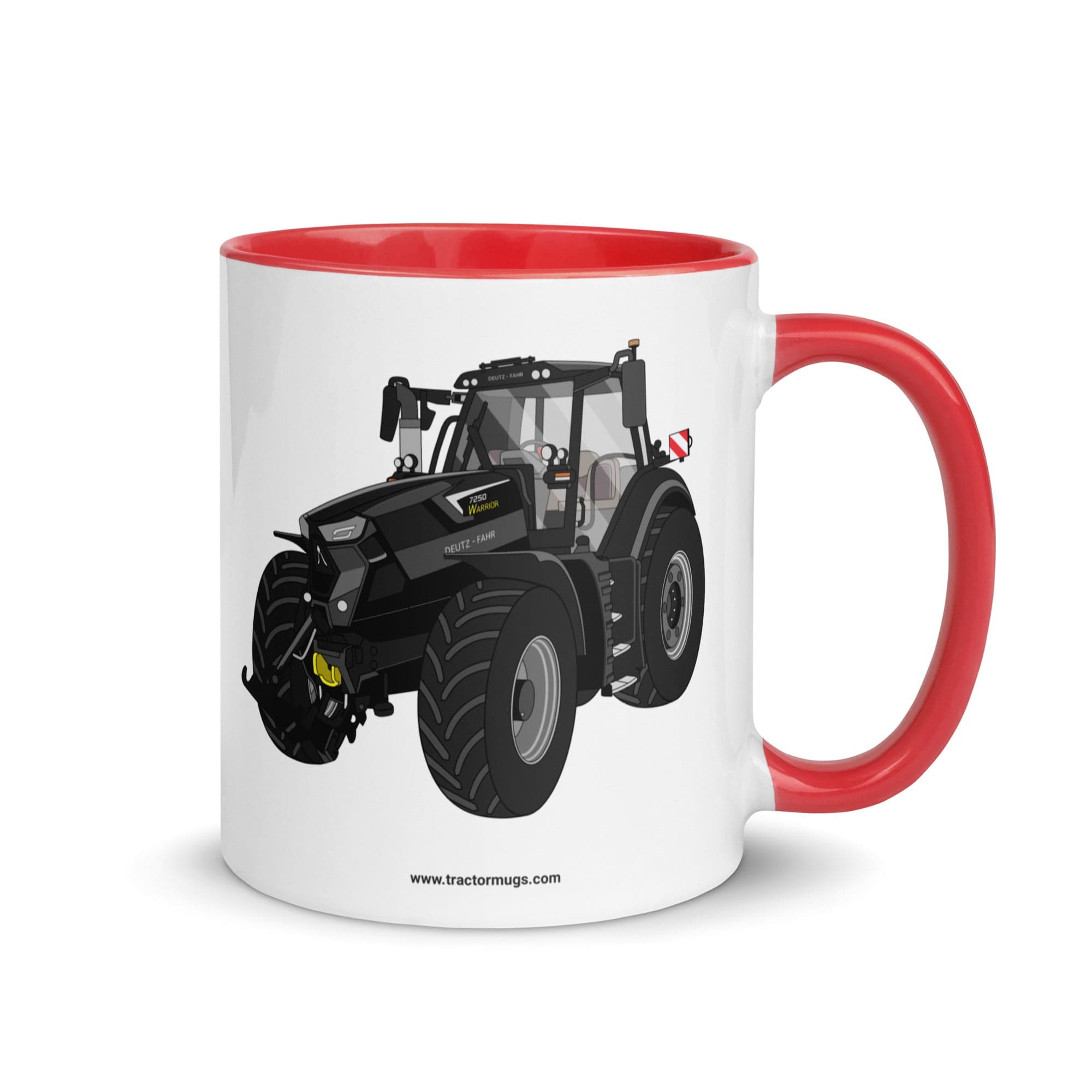 The Tractor Mugs Store Red Deutz-Fahr 7250 TTV Warrior Edition | Mug with Color Inside Quality Farmers Merch