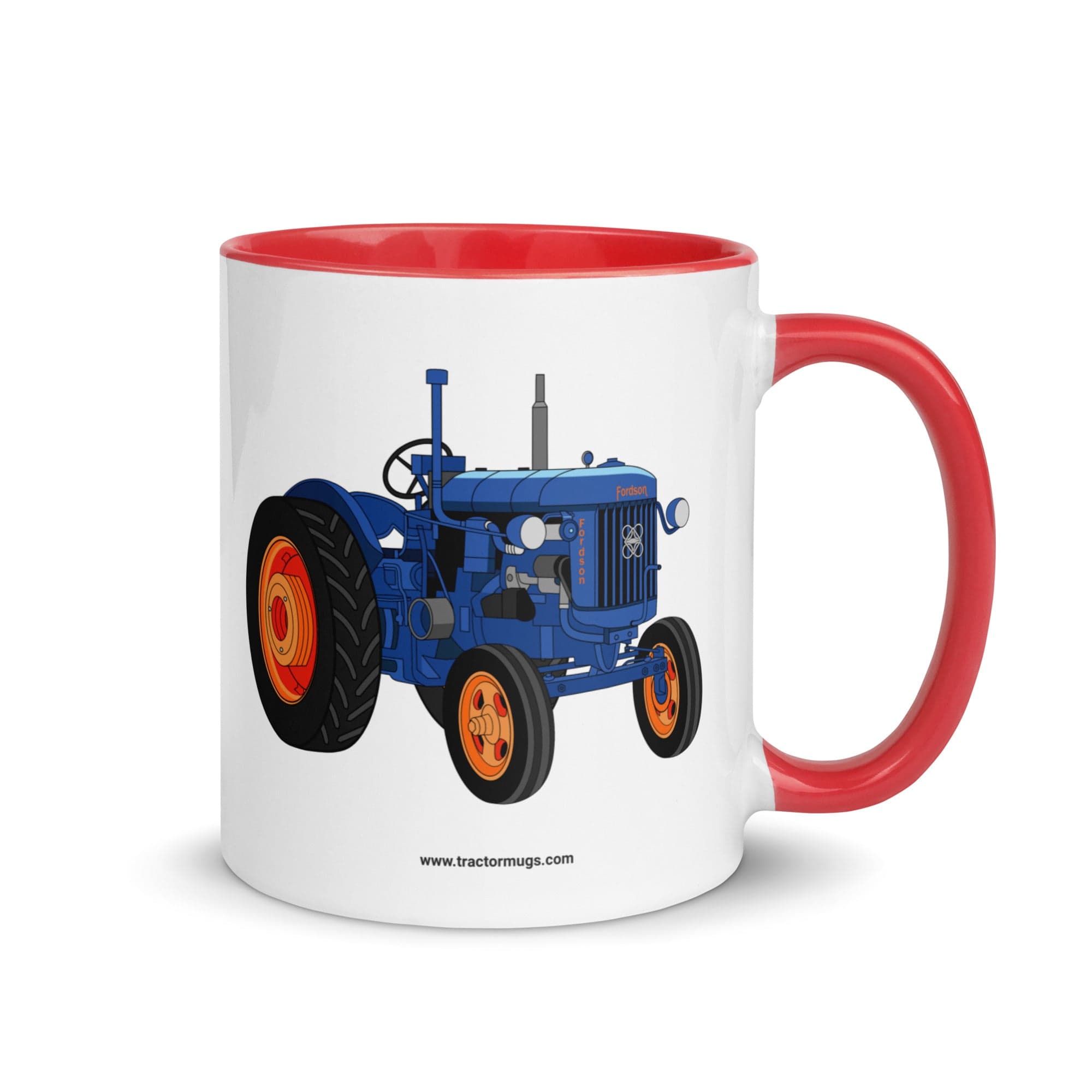 The Tractor Mugs Store Red Fordson E27N L4 | Mug with Color Inside Quality Farmers Merch