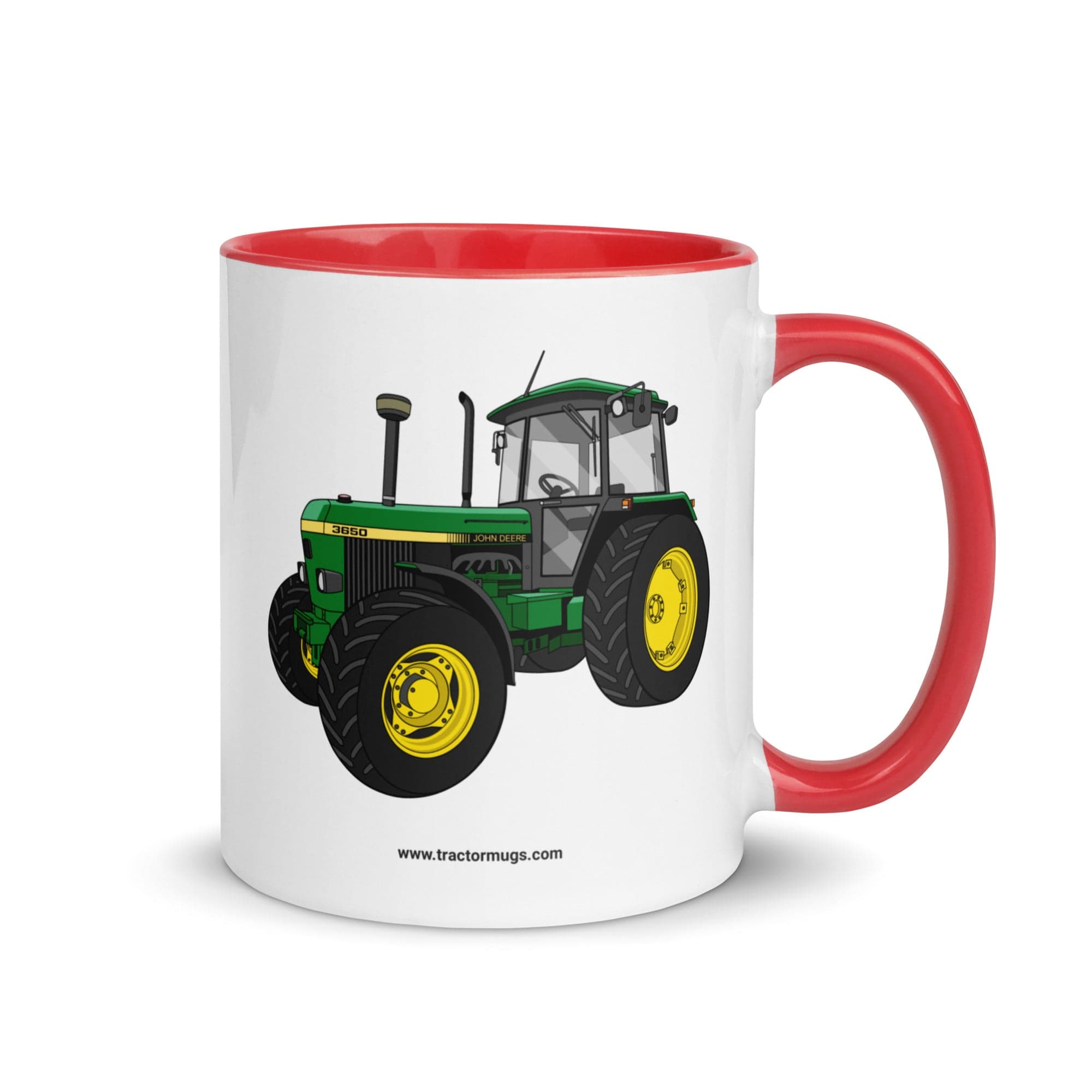 The Tractor Mugs Store Red John Deere 3650 | Mug with Color Inside Quality Farmers Merch
